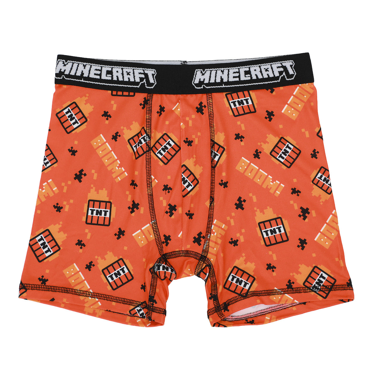 Youth Boys Minecraft Boxer Brief Underwear 5-Pack - Pixelated Comfort for Gamers