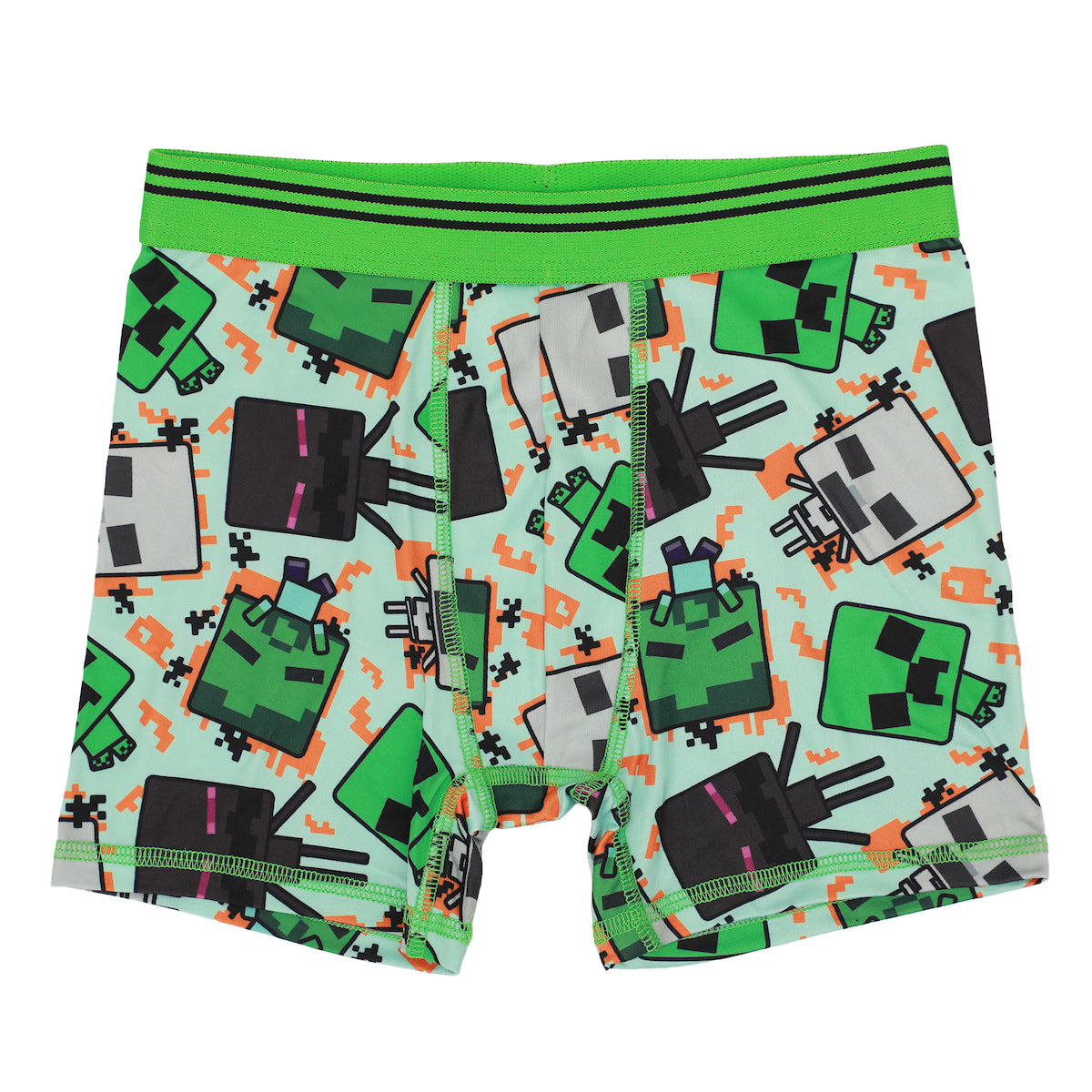 Youth Boys Minecraft Boxer Brief Underwear 5-Pack - Pixelated Comfort for Gamers