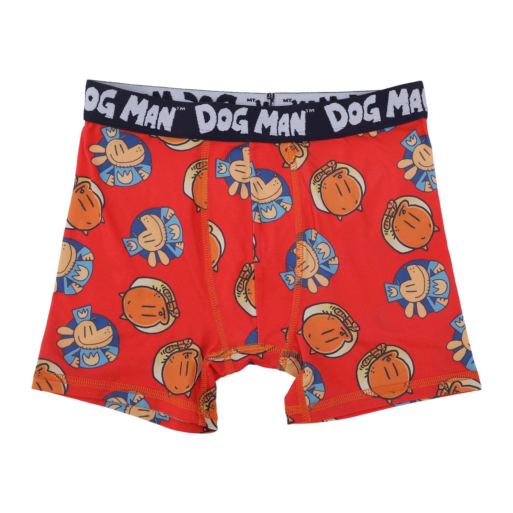 Dog Man Fun All-Over Print Boys Boxer Briefs (5 Pack)