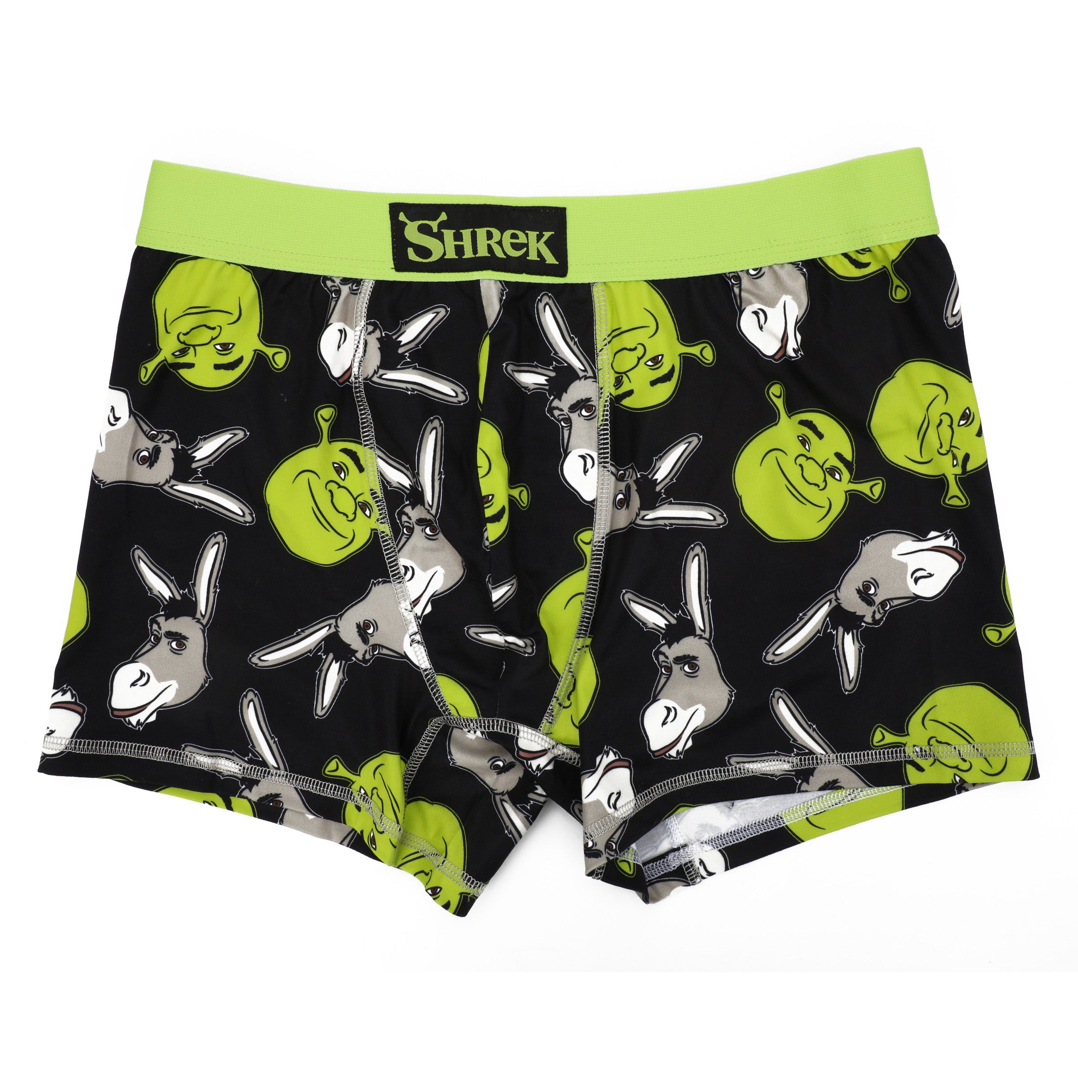 Shrek Donkey & Shrek Character Print Men's 3-pack Boxer Briefs