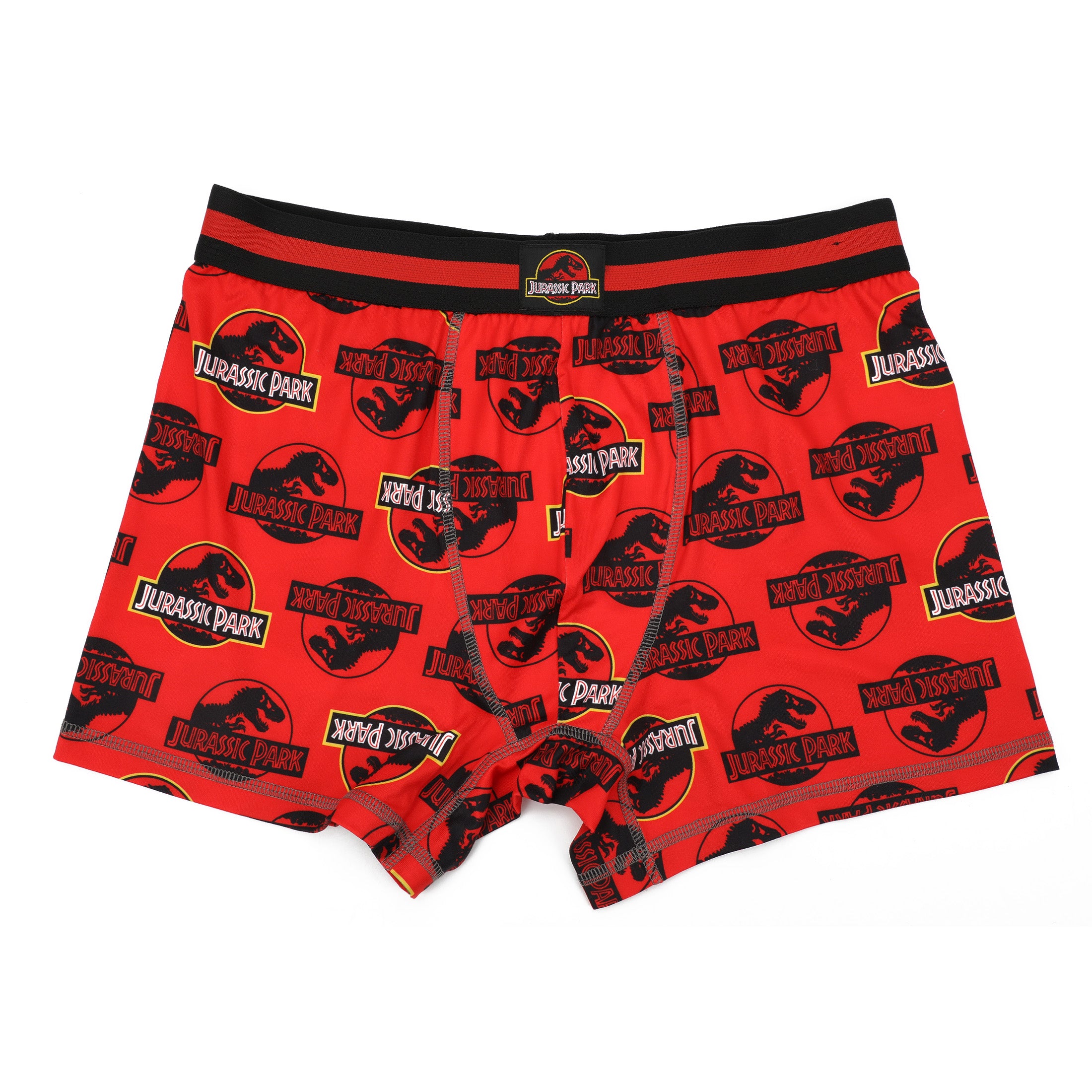 Jurassic Park Icons & Raptor Stripes Men's 3-Pack Boxer Briefs Set