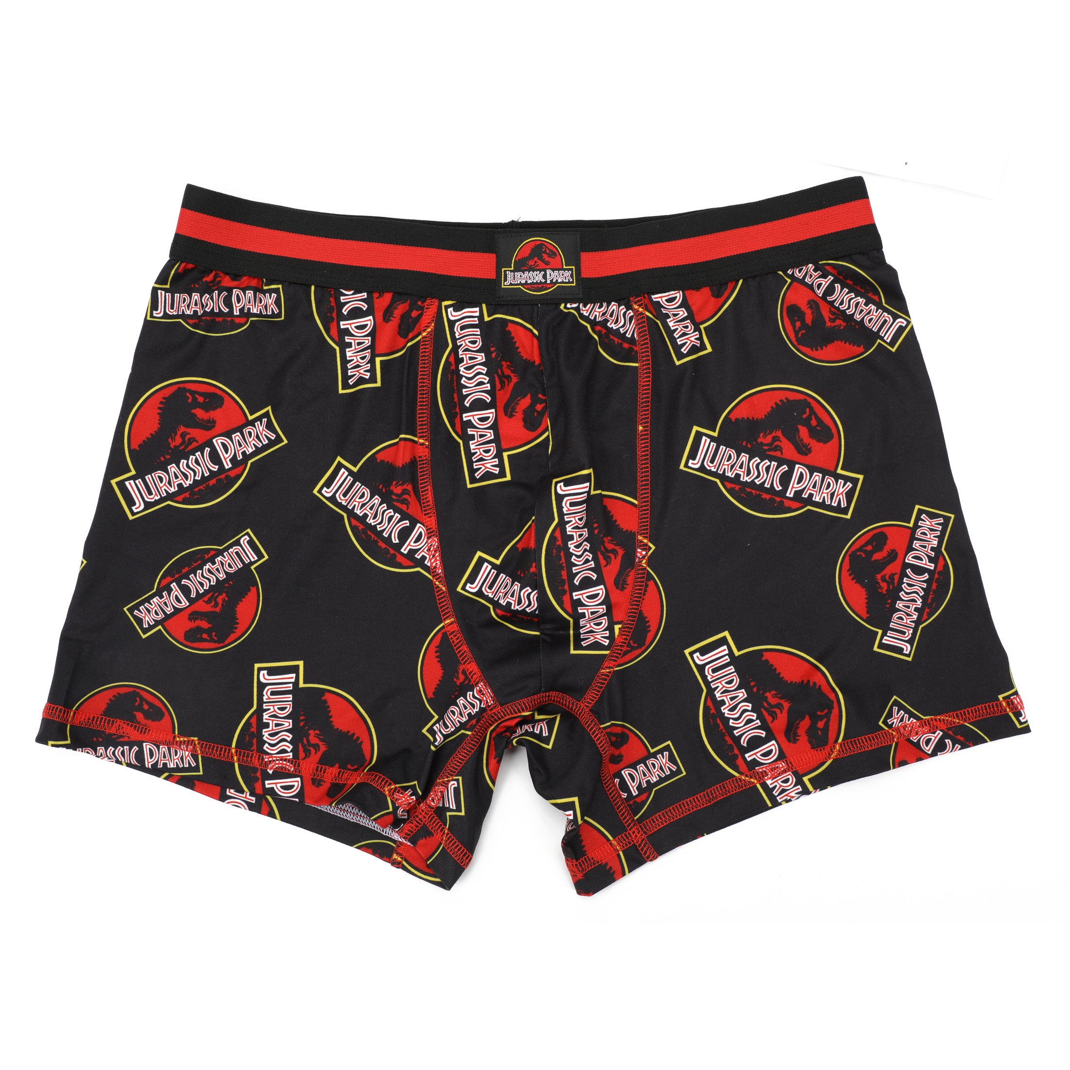 Jurassic Park Icons & Raptor Stripes Men's 3-Pack Boxer Briefs Set
