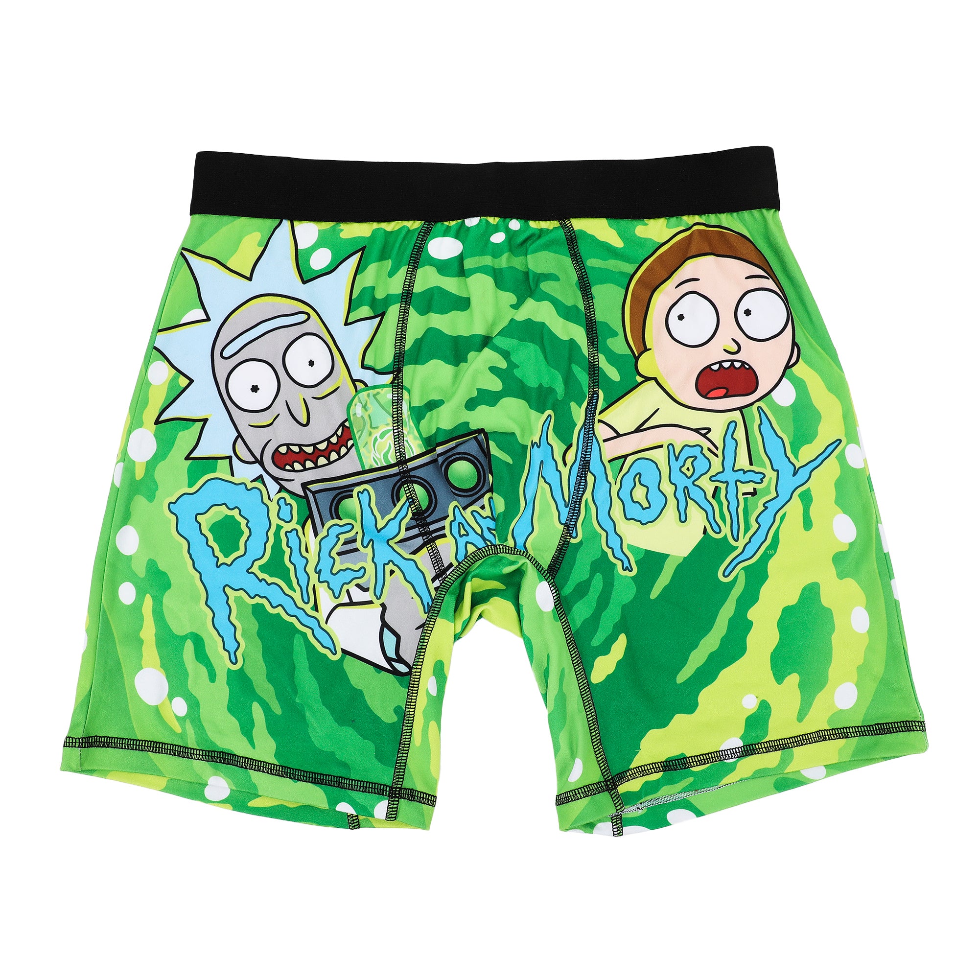 Rick & Morty Portal Art Men's Green Boxer Briefs