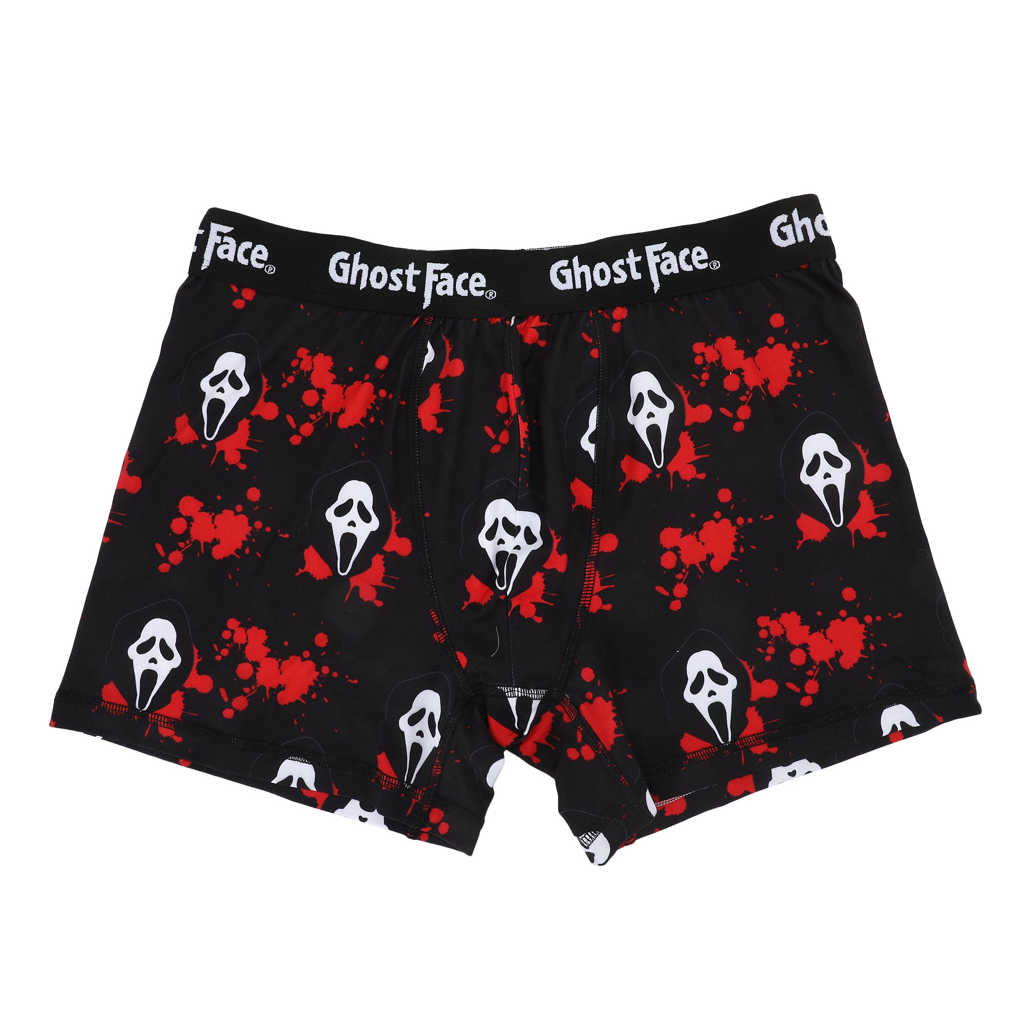 Ghostface Character Mask 3-Pack Men's Black Boxer Briefs