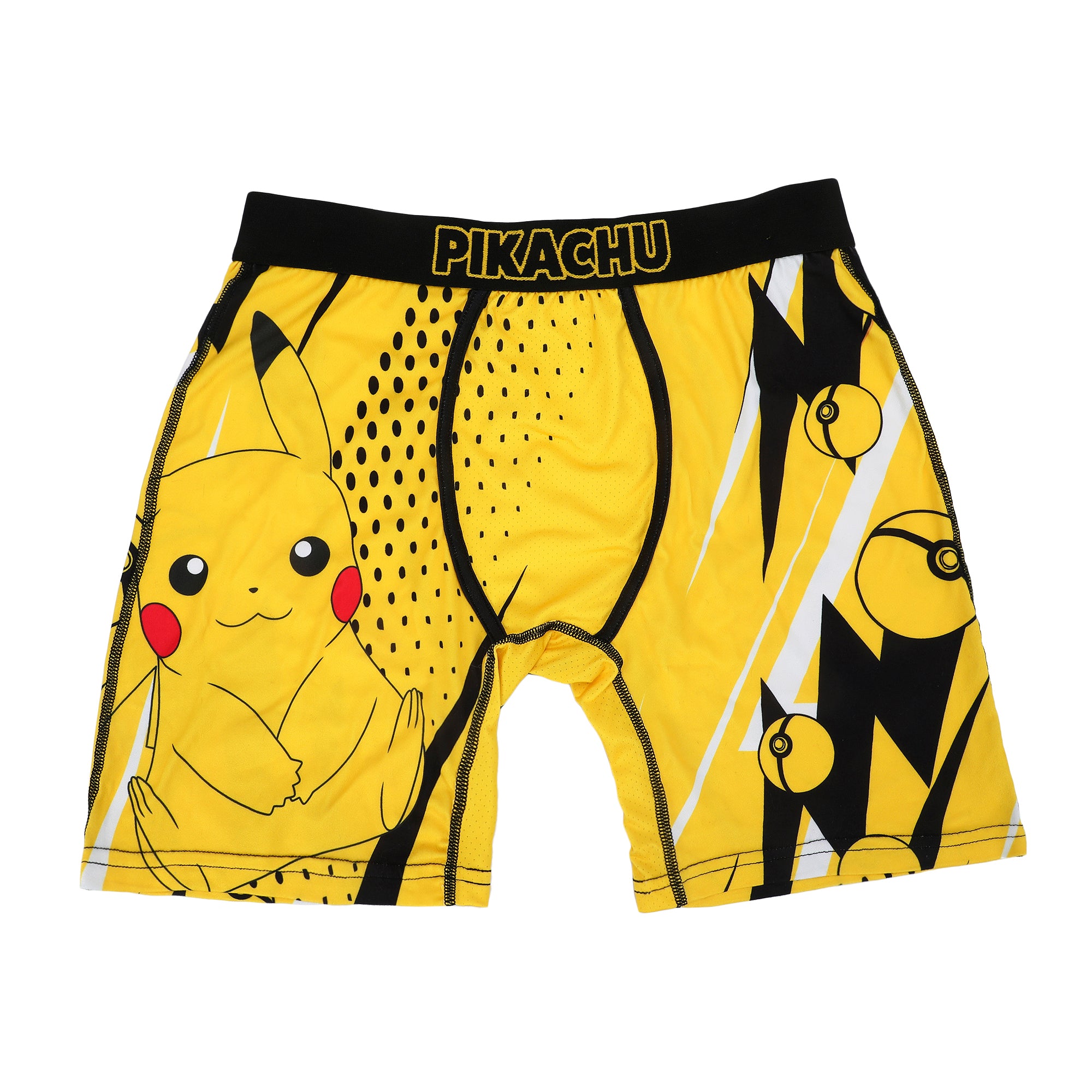 Pokemon Pikachu Men’s Yellow Boxer Briefs