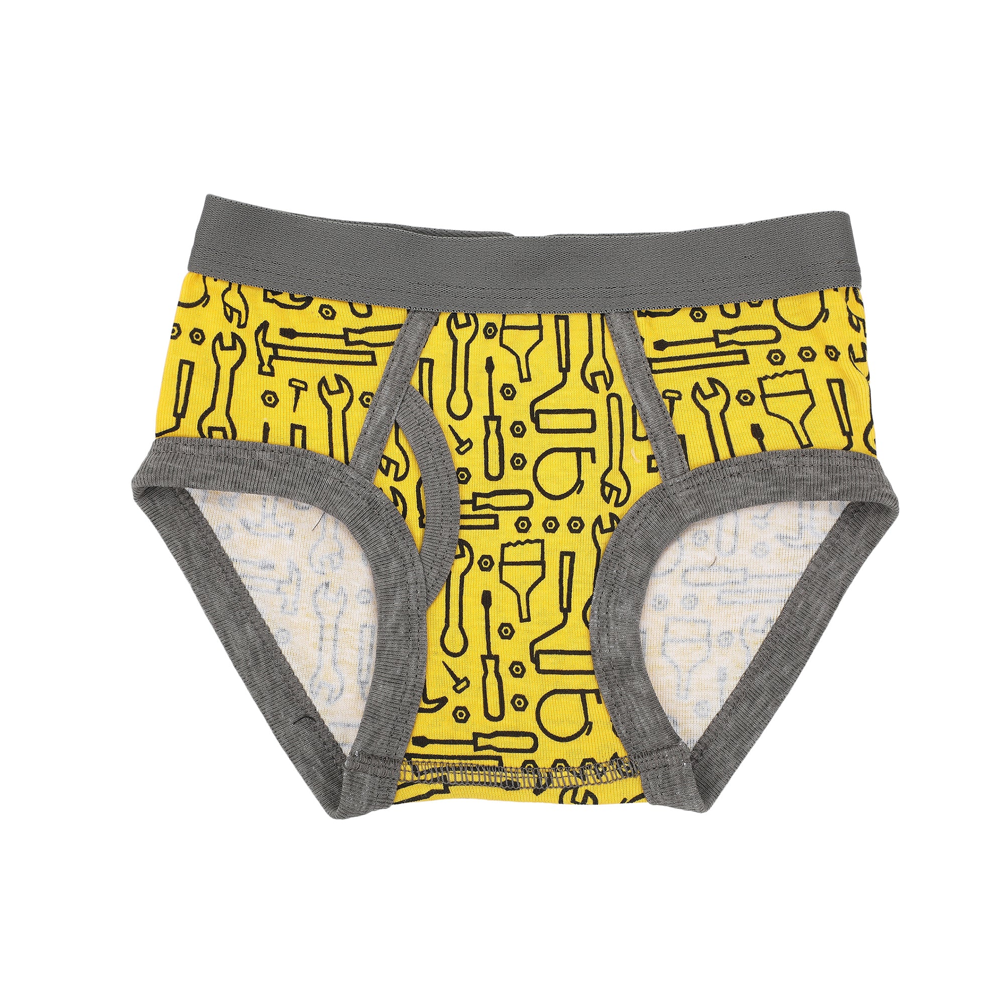 Construction Trucks Toddler Boys Cotton Briefs With Pouch (5 Pack)