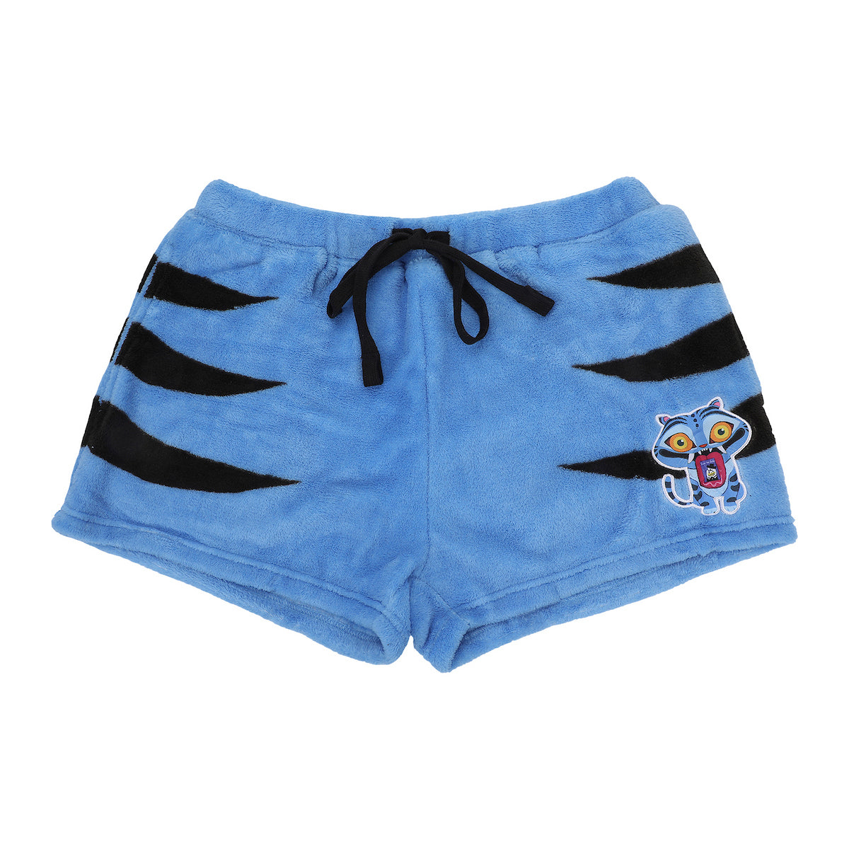 KPop Demon Hunters Derpy Tiger Women's Plush Shorts With Drawstring And Pockets
