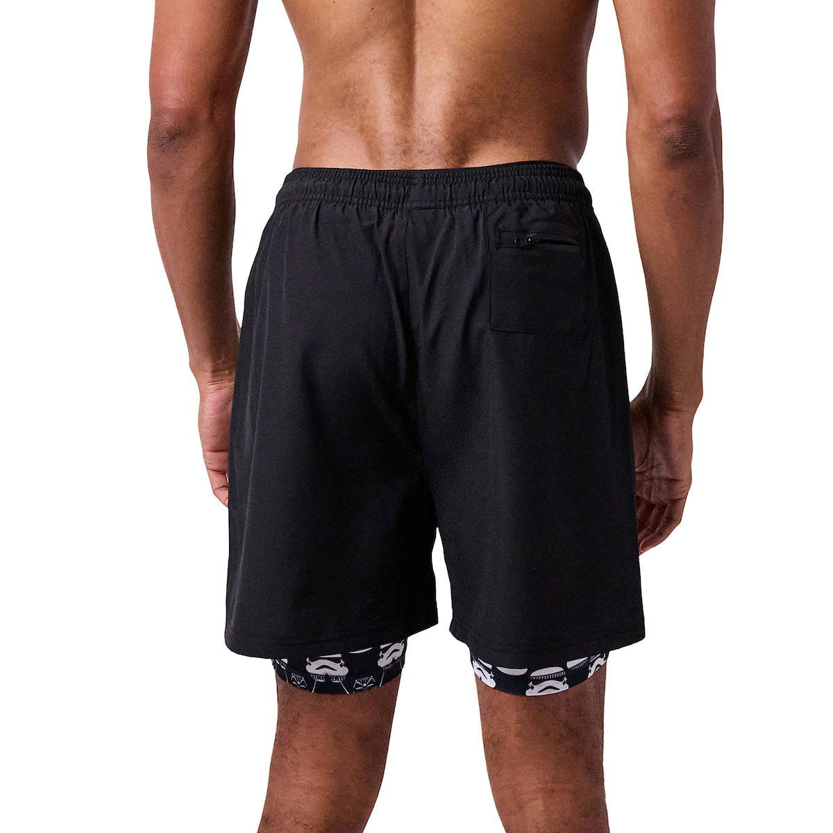 Star Wars Episode IV A New Hope Stormtrooper Helmets Men's Black Gym Pajama Shorts