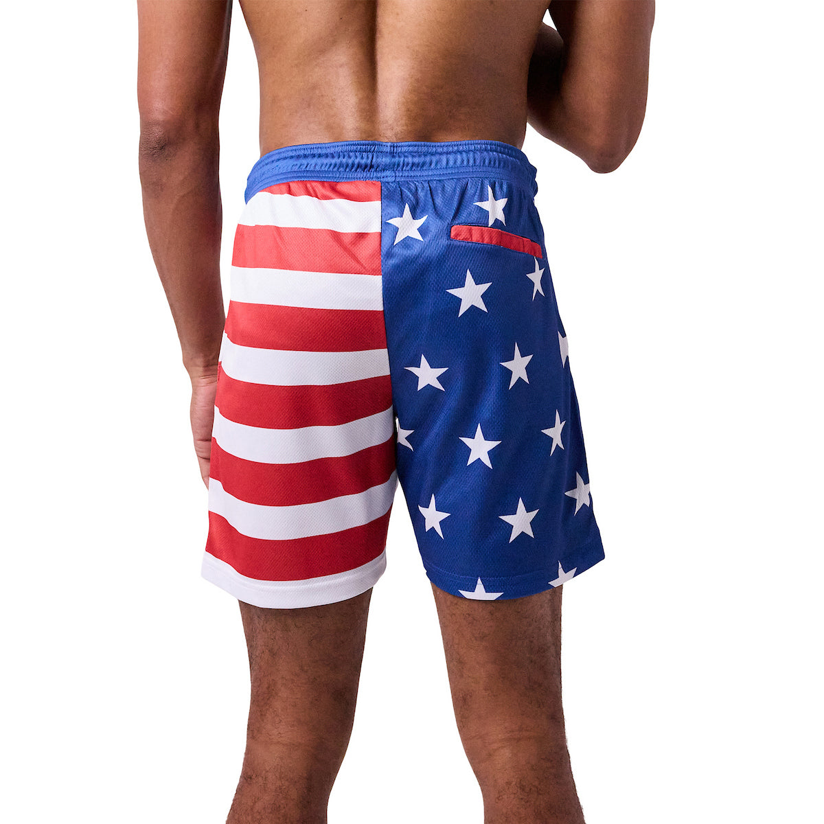 American Flag Men's Active Mesh Shorts