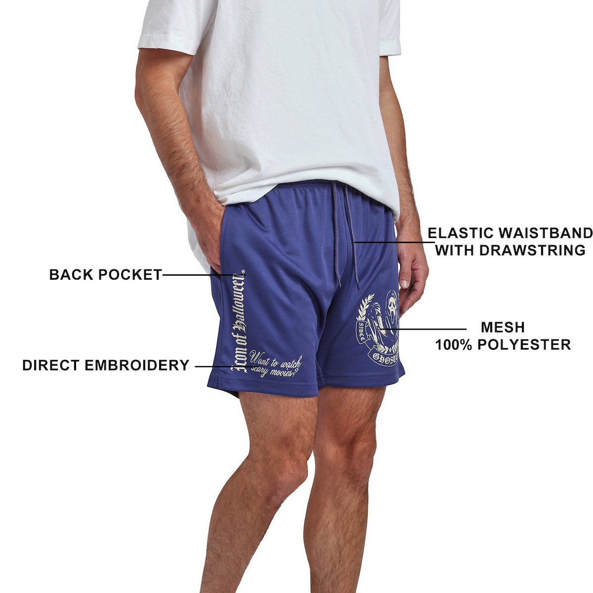 Ghostface Icon Of Halloween Men’s Lounge Shorts