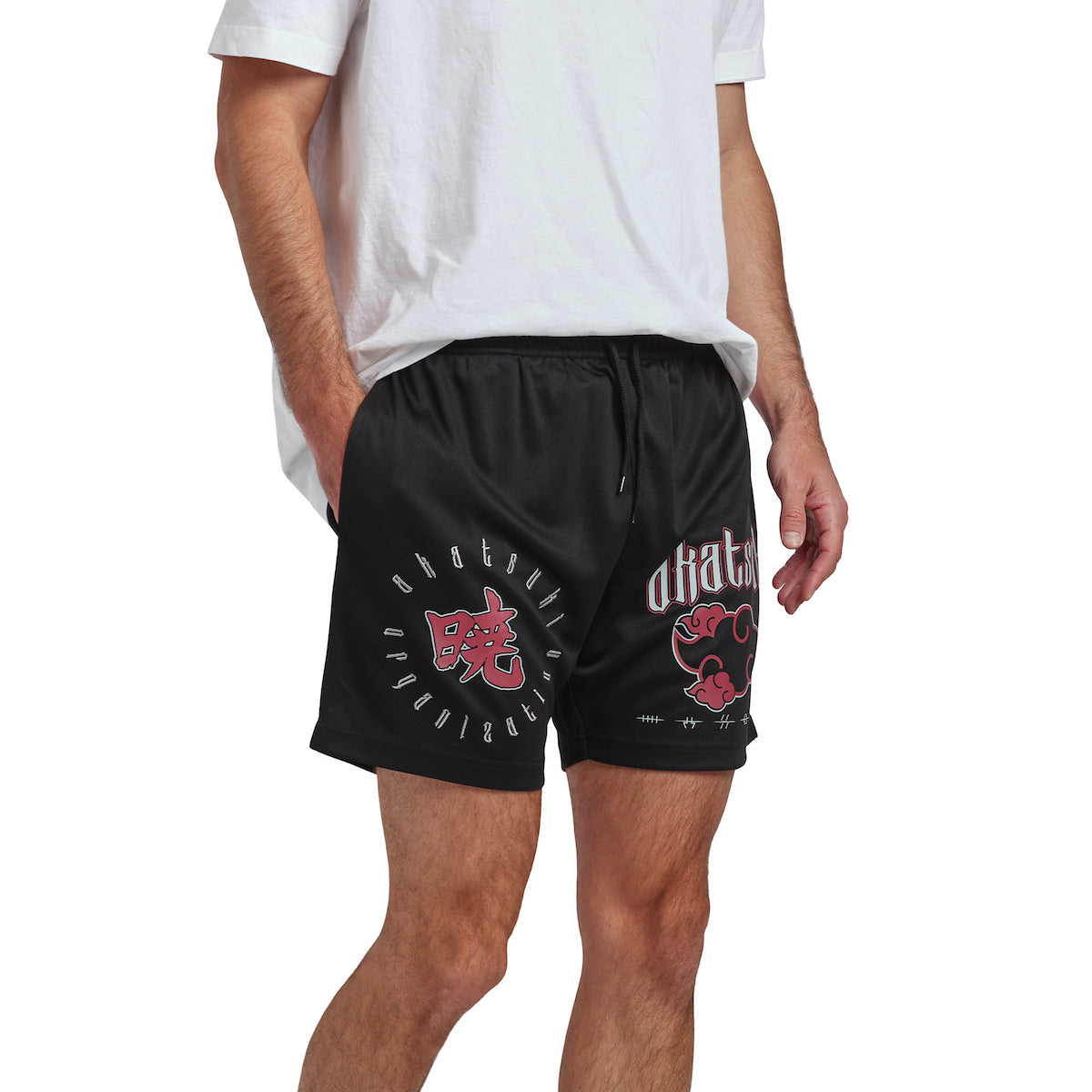 Naruto Akatsuki Men’s Black Lounge Shorts