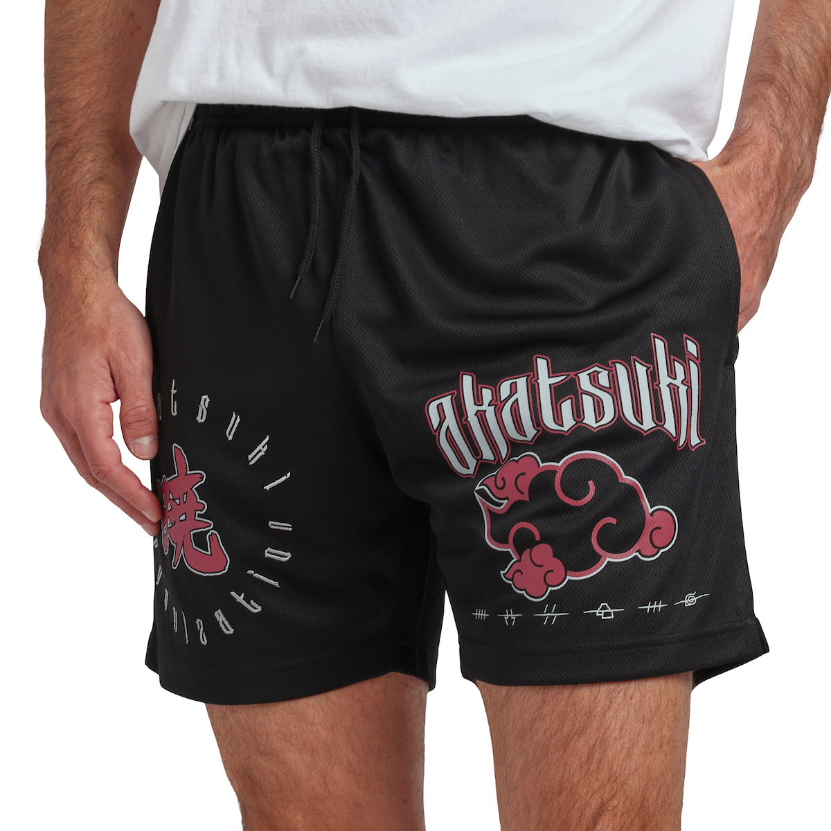 Naruto Akatsuki Men’s Black Lounge Shorts
