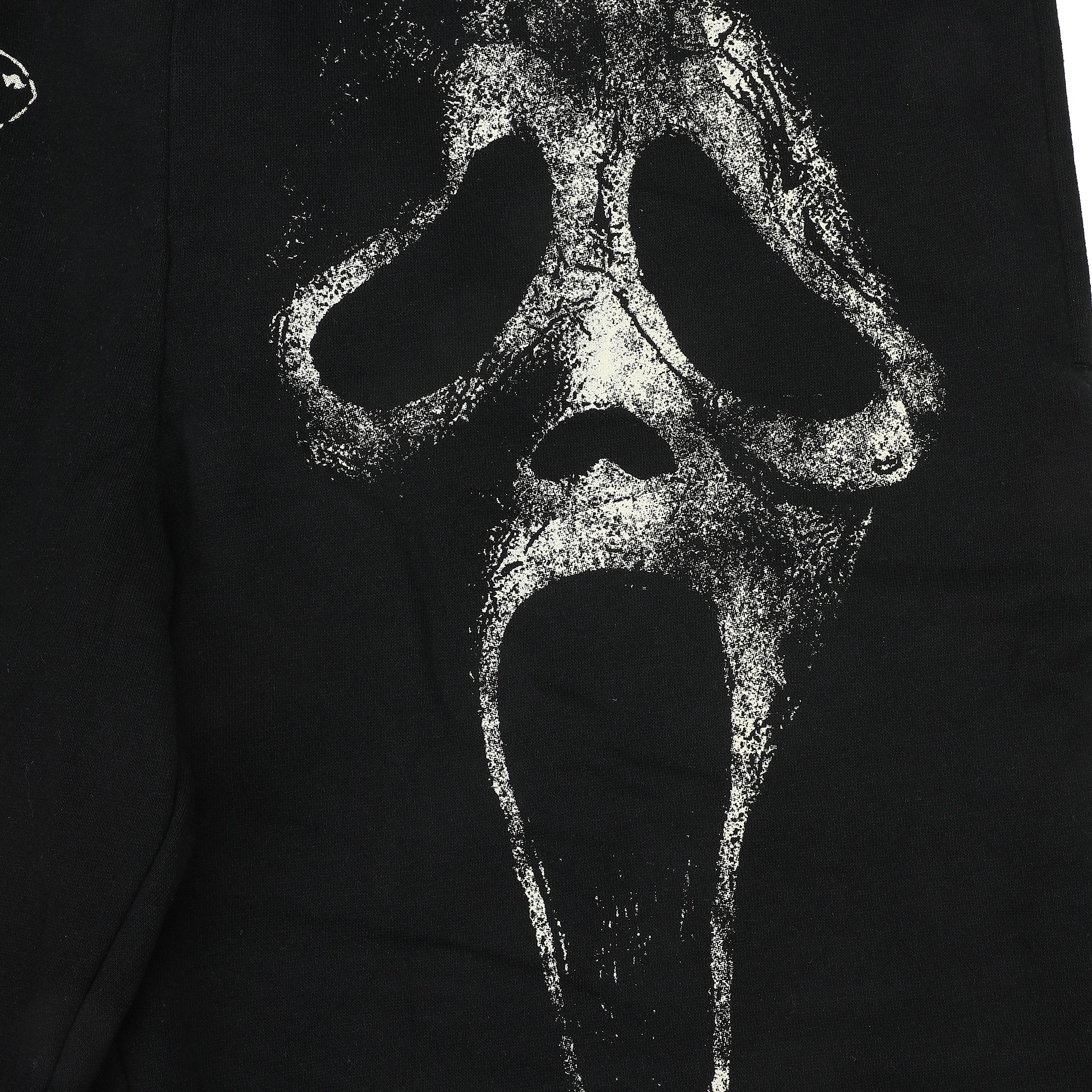 Ghostface Character With Knife Men’s Black Sleep Pajama Shorts