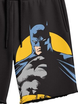 Batman Logo & Pose Men’s Black Sleep Pajama Shorts