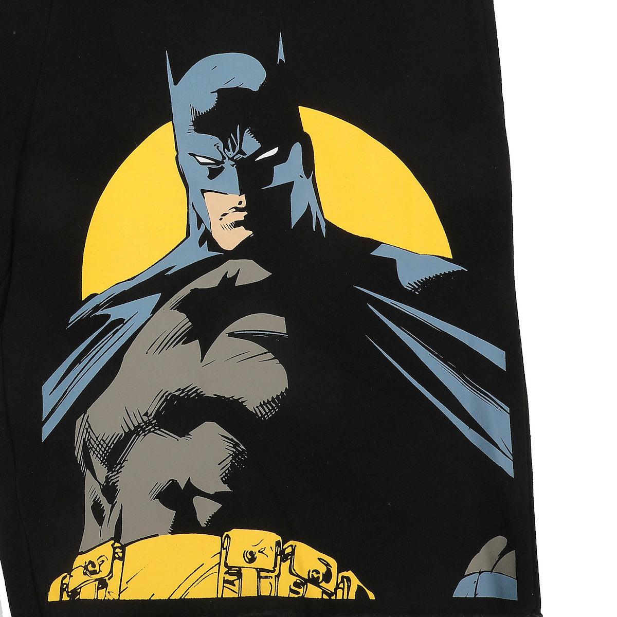 Batman Logo & Pose Men's Black Sleep Pajama Shorts