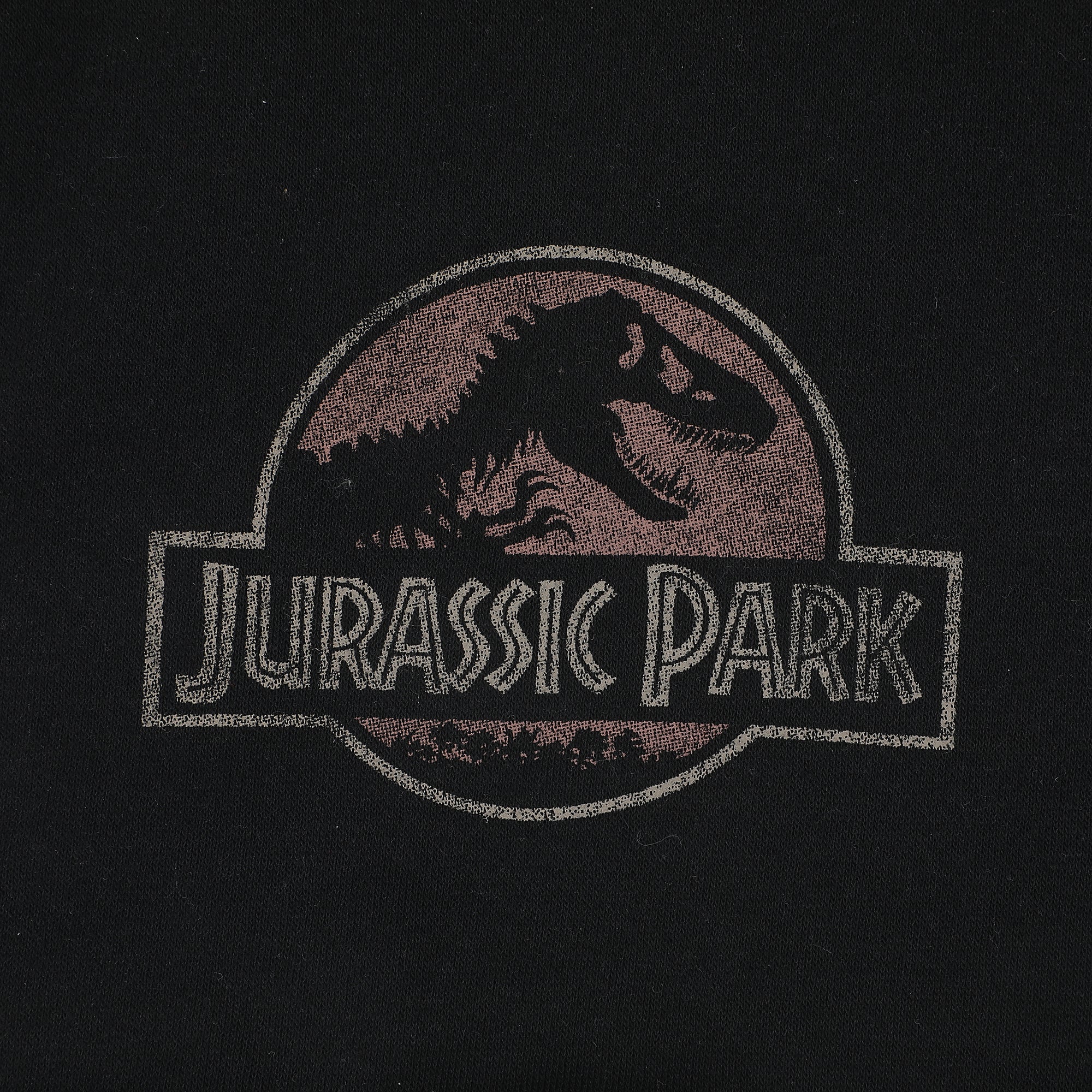 Jurassic Park T-Rex & Logo Men’s Black Sleep Pajama Shorts