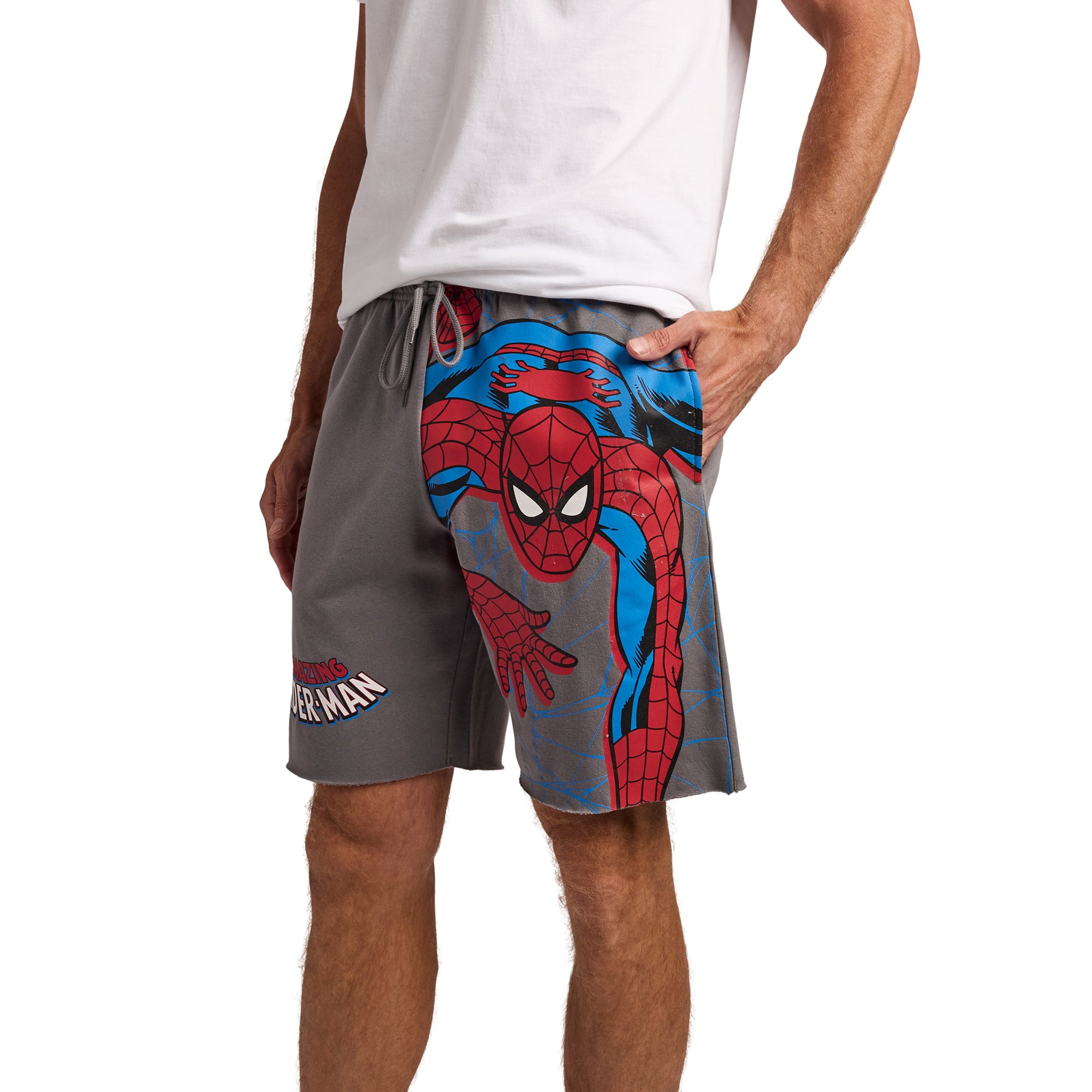 Spider-Man Classic Spider-Man Crawling Men’s Gray Jams