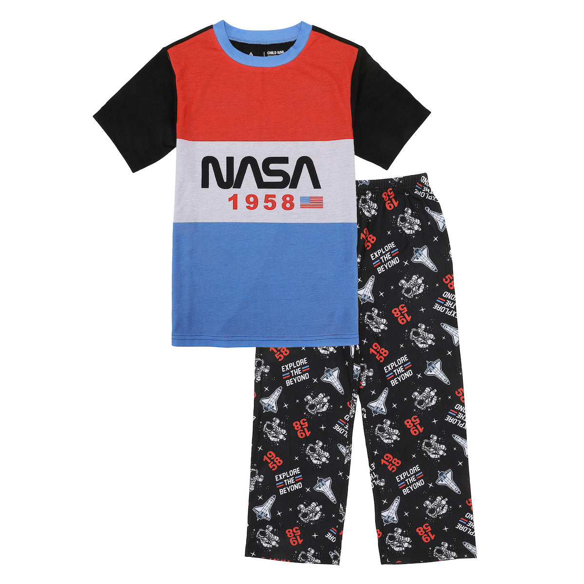 NASA 1958 Explore the Beyond Boy's 2-Pack Pajama Set