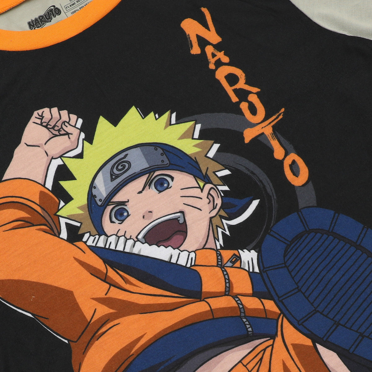 Youth Boys 2-Piece Naruto Sleepwear Set with Long Sleeve Shirt and Sleep Pants