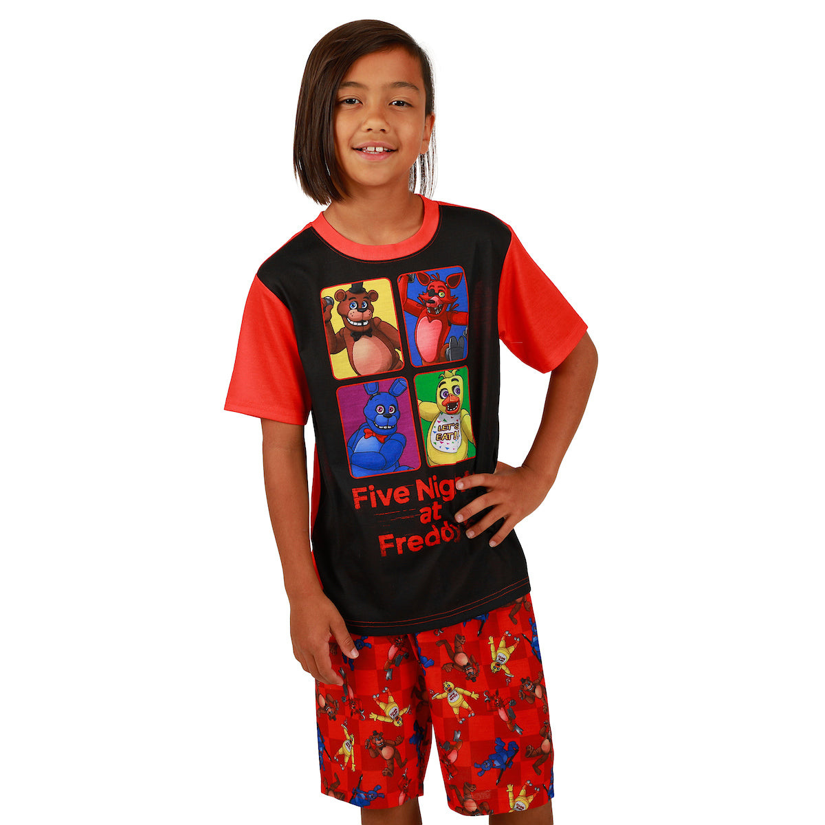 Five Nights at Freddy's Youth 2-Piece Short-Sleeve Pajama Set
