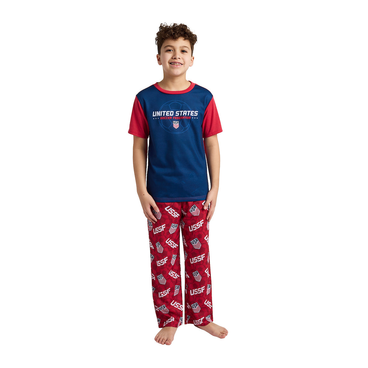 USSF Logos Boy's 3-Pack Pajama Set