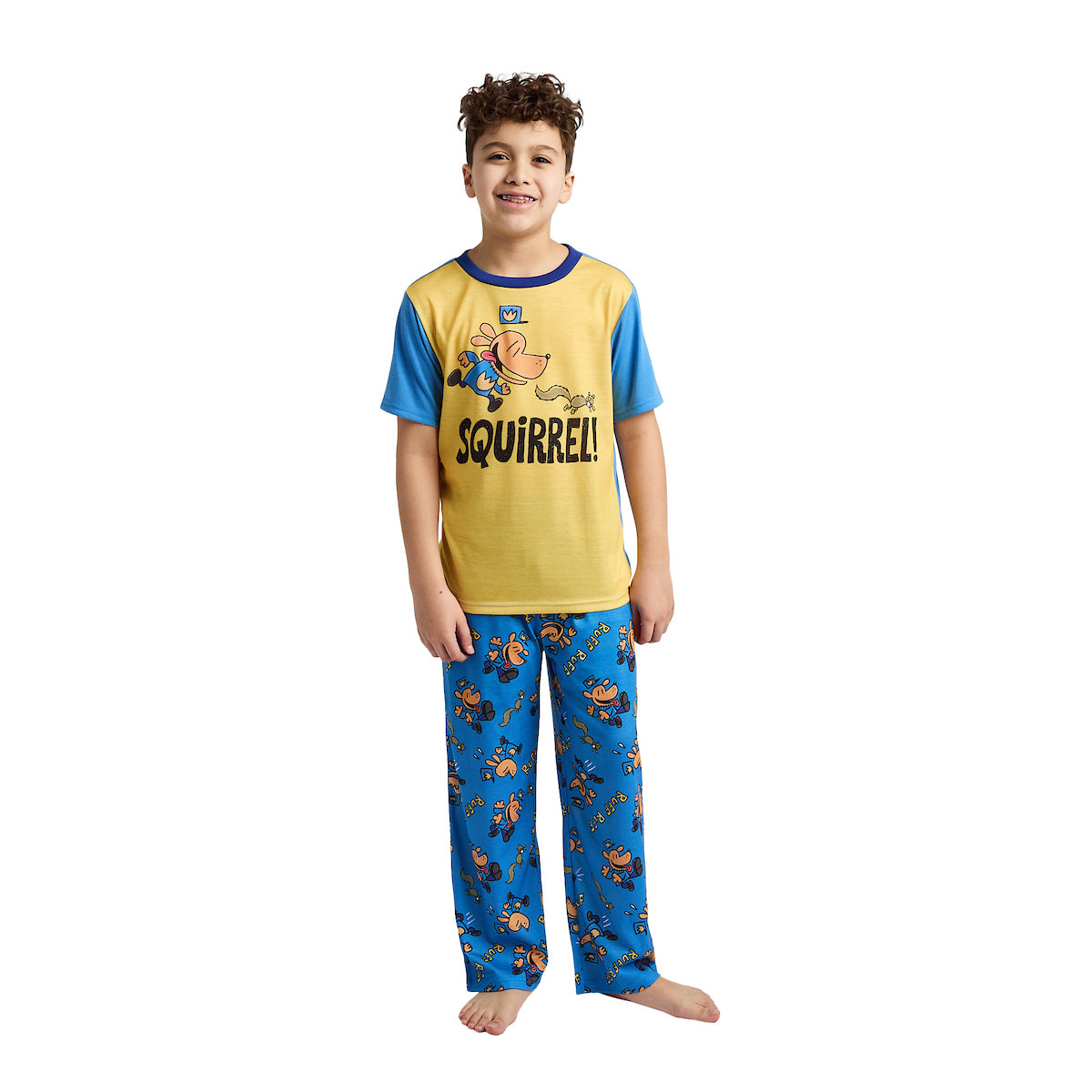 Dog Man Squirrel Boy's 4-Pack Pajama Set