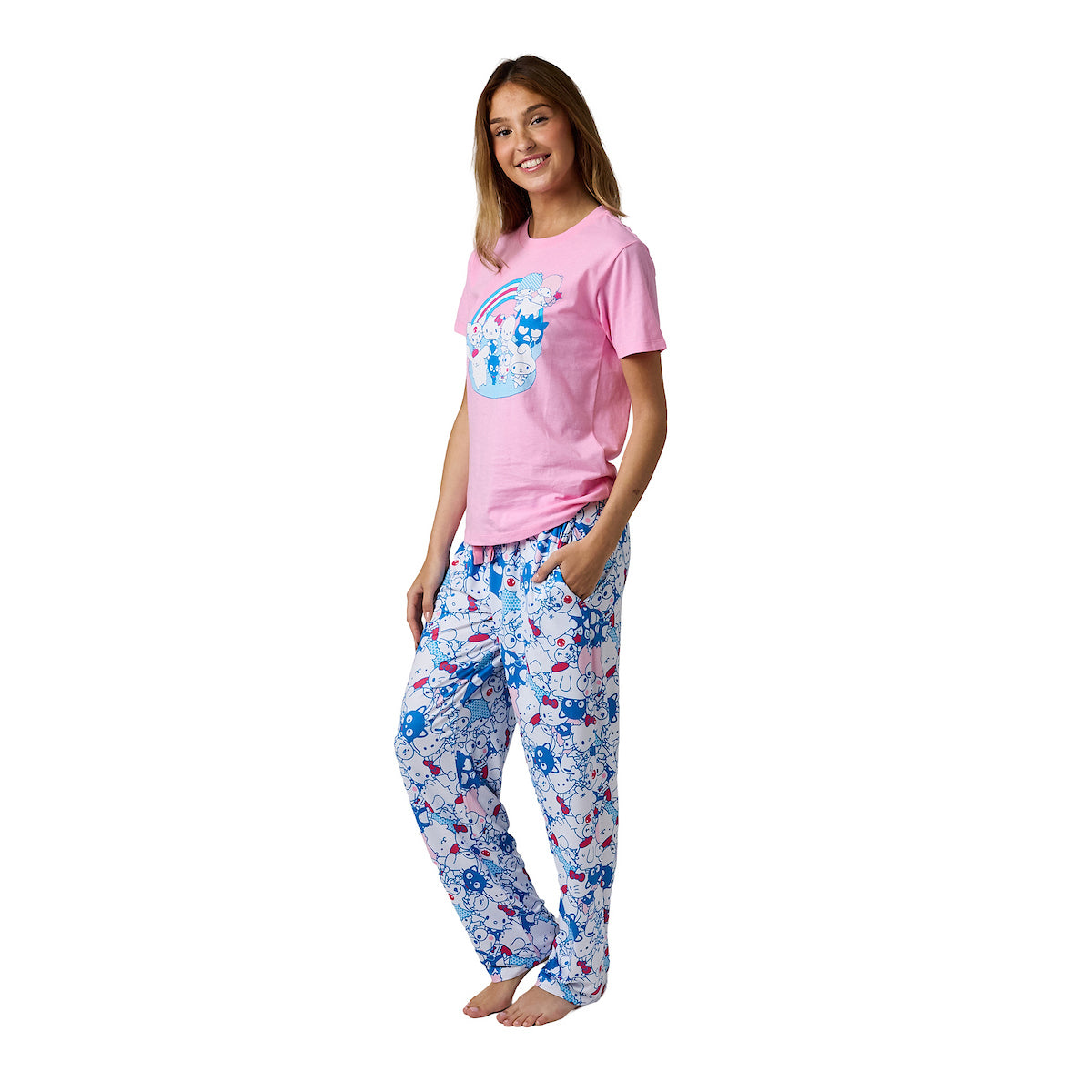 Hello Kitty Character Rainbow Women's Sleep Set