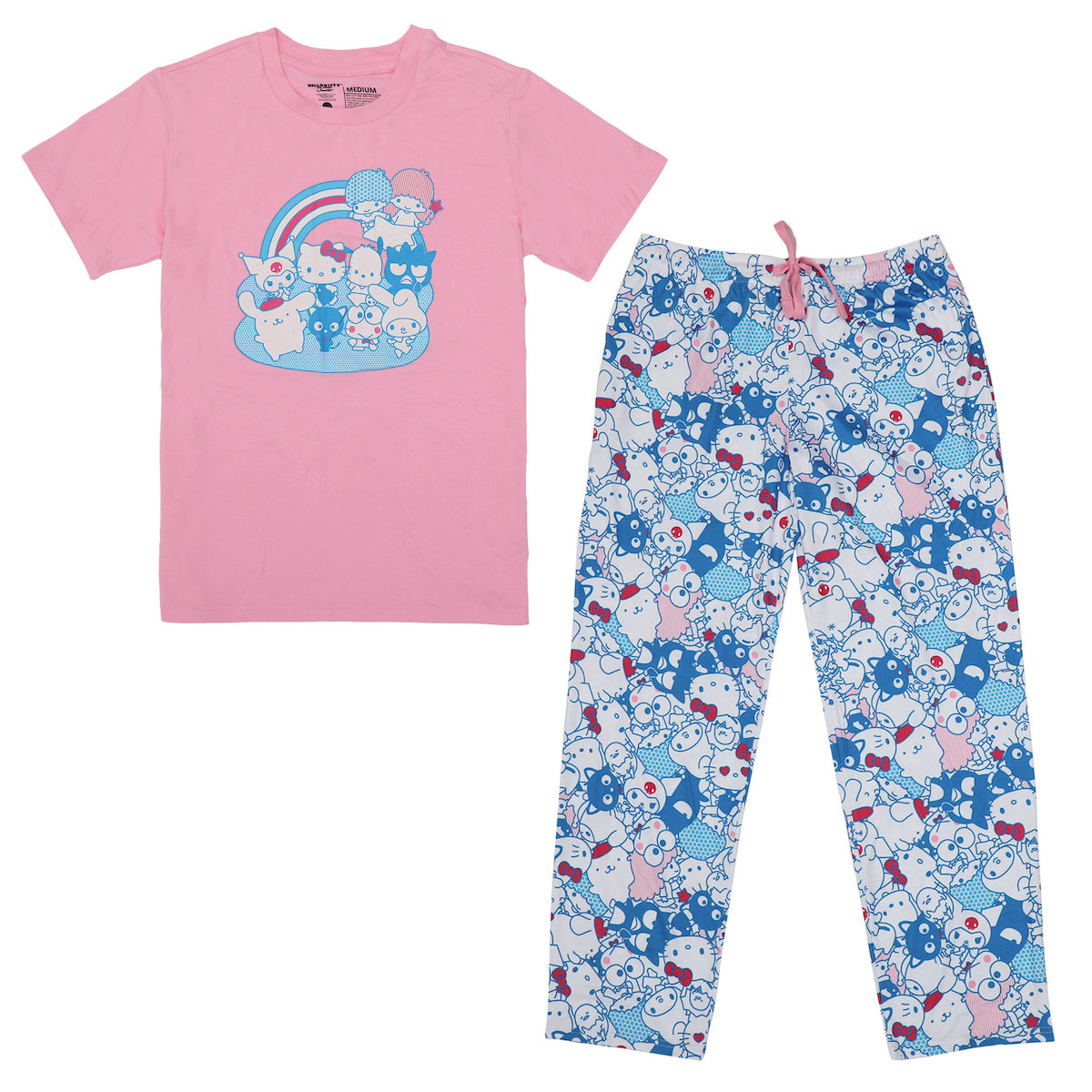 Hello Kitty Character Rainbow Women's Sleep Set