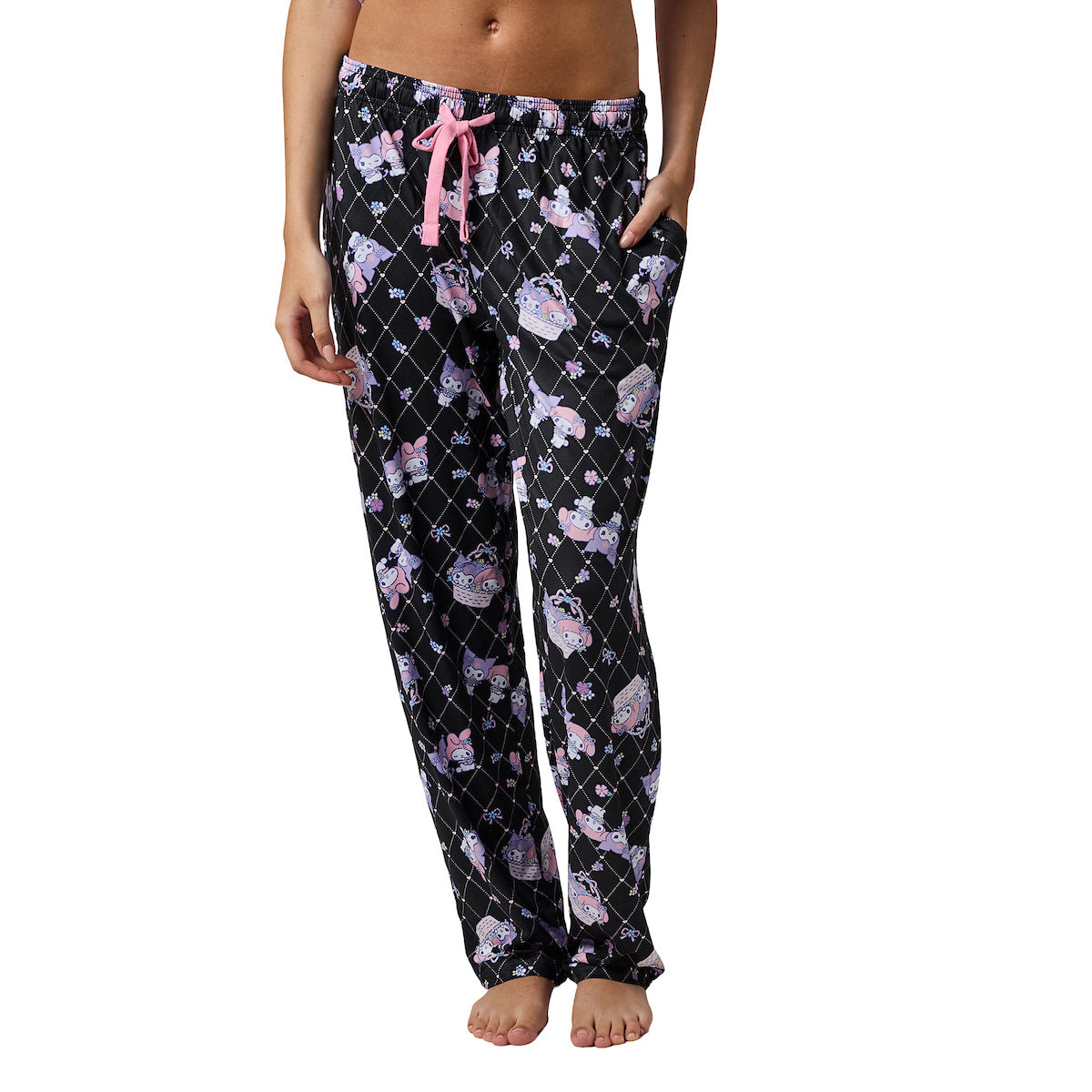 Kuromi & My Melody Women's Lavender Sleepwear Set