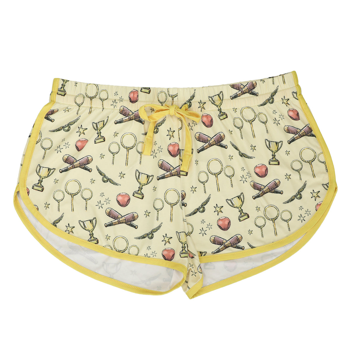 Harry Potter Quidditch The Golden Snitch Women's Racer Back Tank Top & Dolphin Lounge Shorts Sleepwear Set