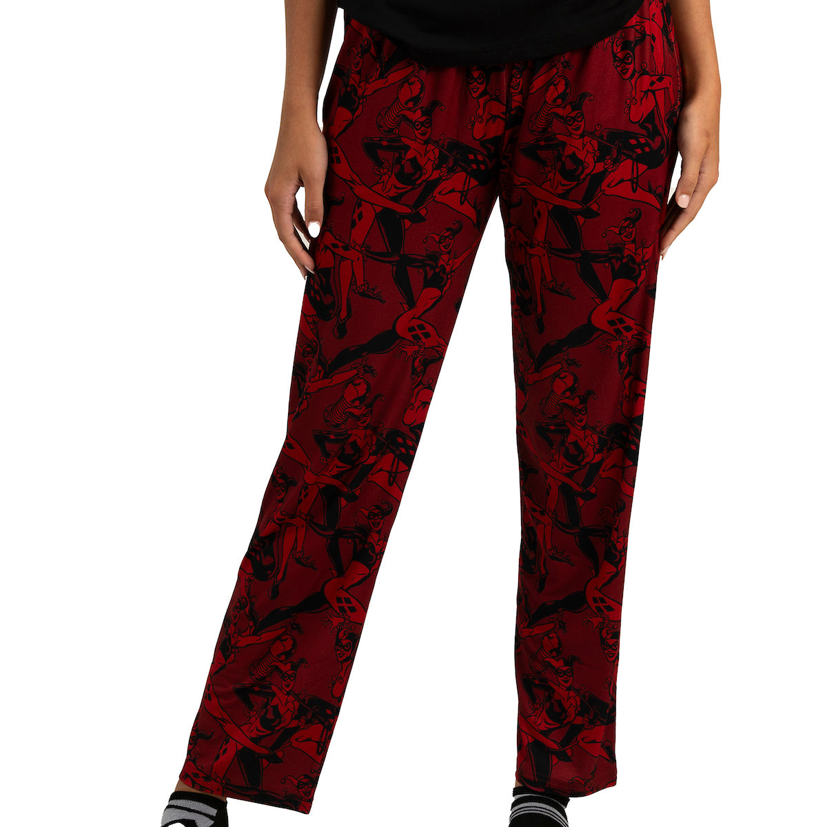 Harley Quinn Adult Women's Sleepwear Set with Short Sleeve Tee and Sleep Pants