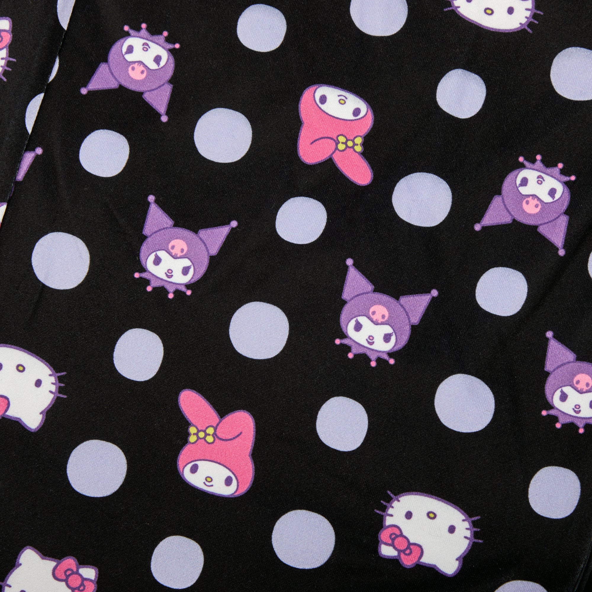 Hello Kitty & Friends Character Heads Women's Polka Dot Sleep Shirt & Pants Set