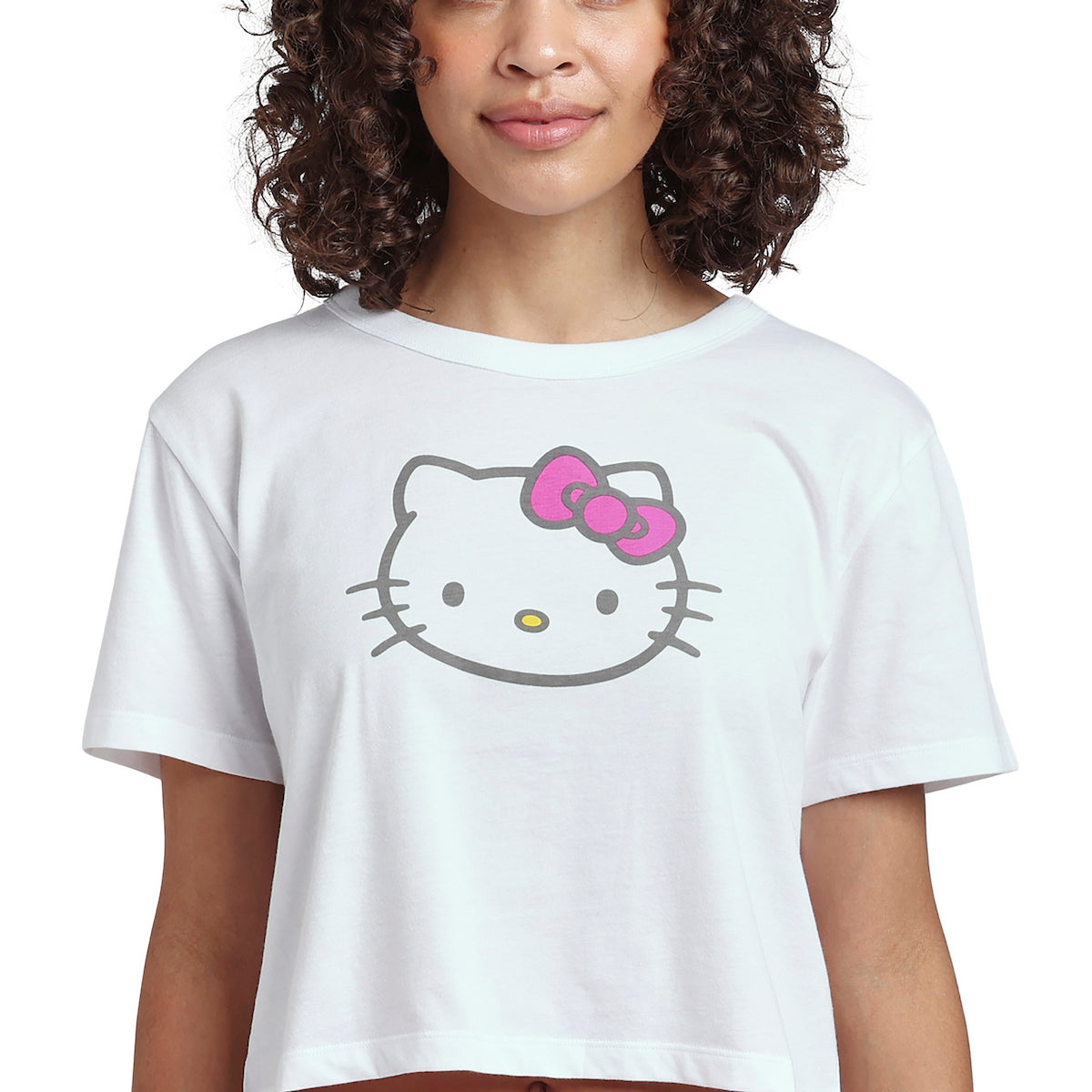 Hello Kitty Crop Tee and Polka Dot Shorts Sleepwear Set