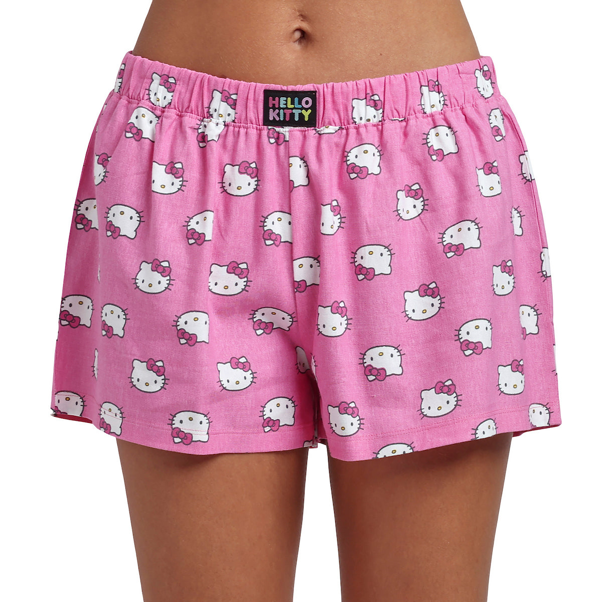 Hello Kitty Crop Tee and Polka Dot Shorts Sleepwear Set