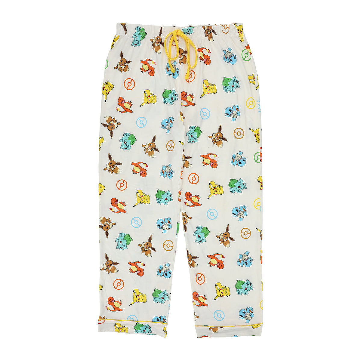 Pokemon All-Over Print Women’s Button-Down Shirt And Pants 2-Piece Pajama Set