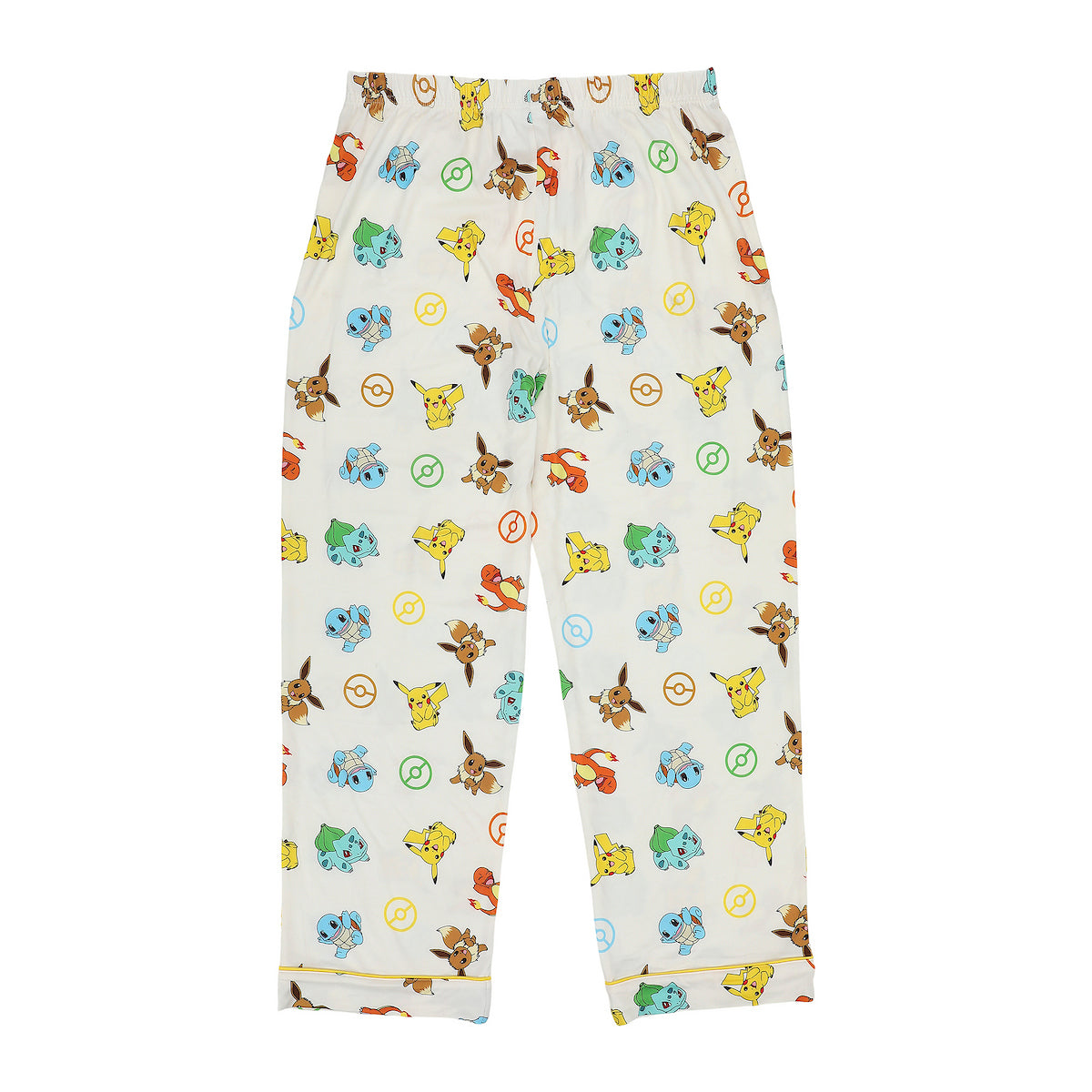 Pokemon All-Over Print Women’s Button-Down Shirt And Pants 2-Piece Pajama Set