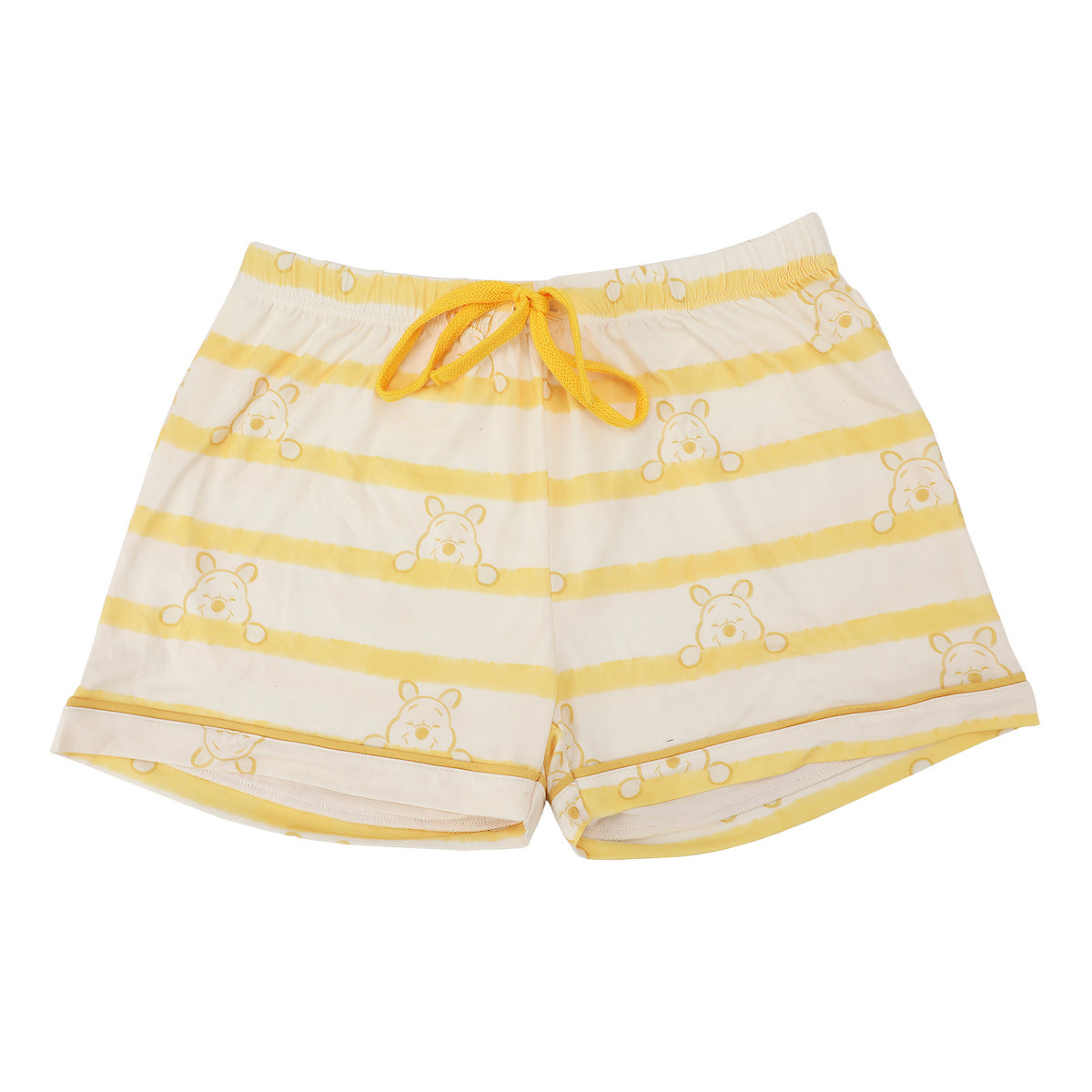 Disney’s Winnie the Pooh Women’s Notch Collar Button-Down Shirt and Shorts Sleepwear Set