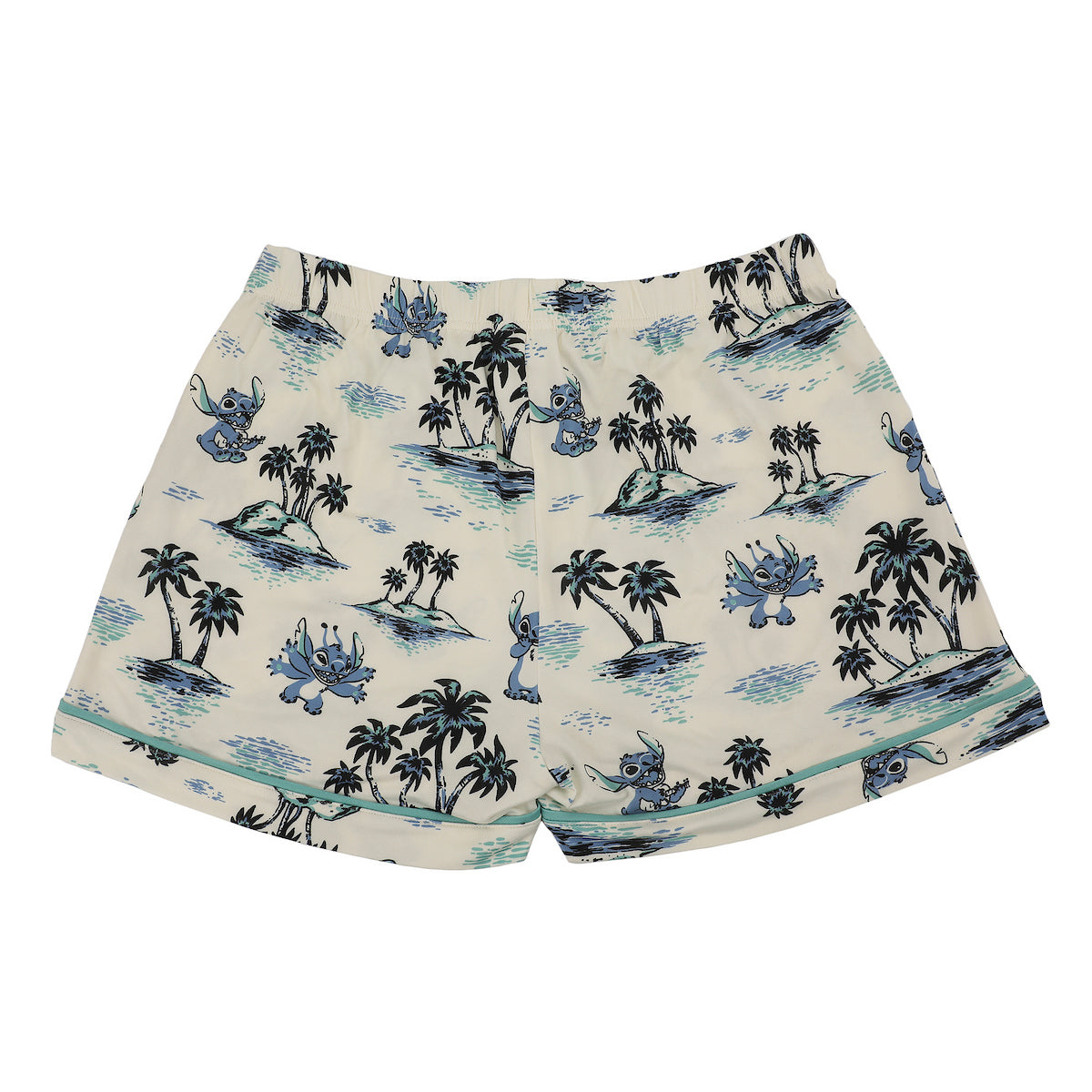 Disney’s Lilo & Stitch Classic Hawaii Women’s Notch Collar Button-Down Shirt and Shorts Sleepwear Set