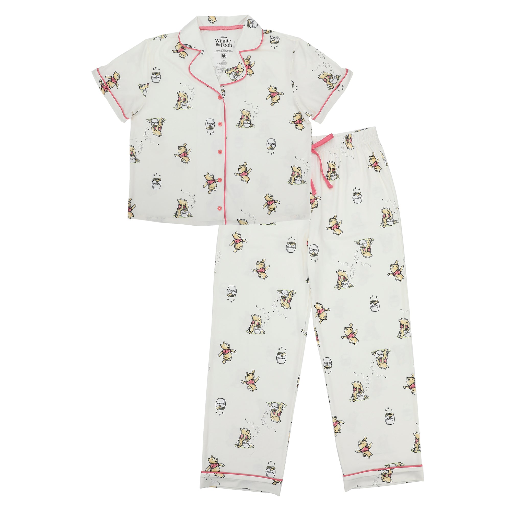 Winnie The Pooh All-Over Character Print Women’s 2-Pack Pajama Set