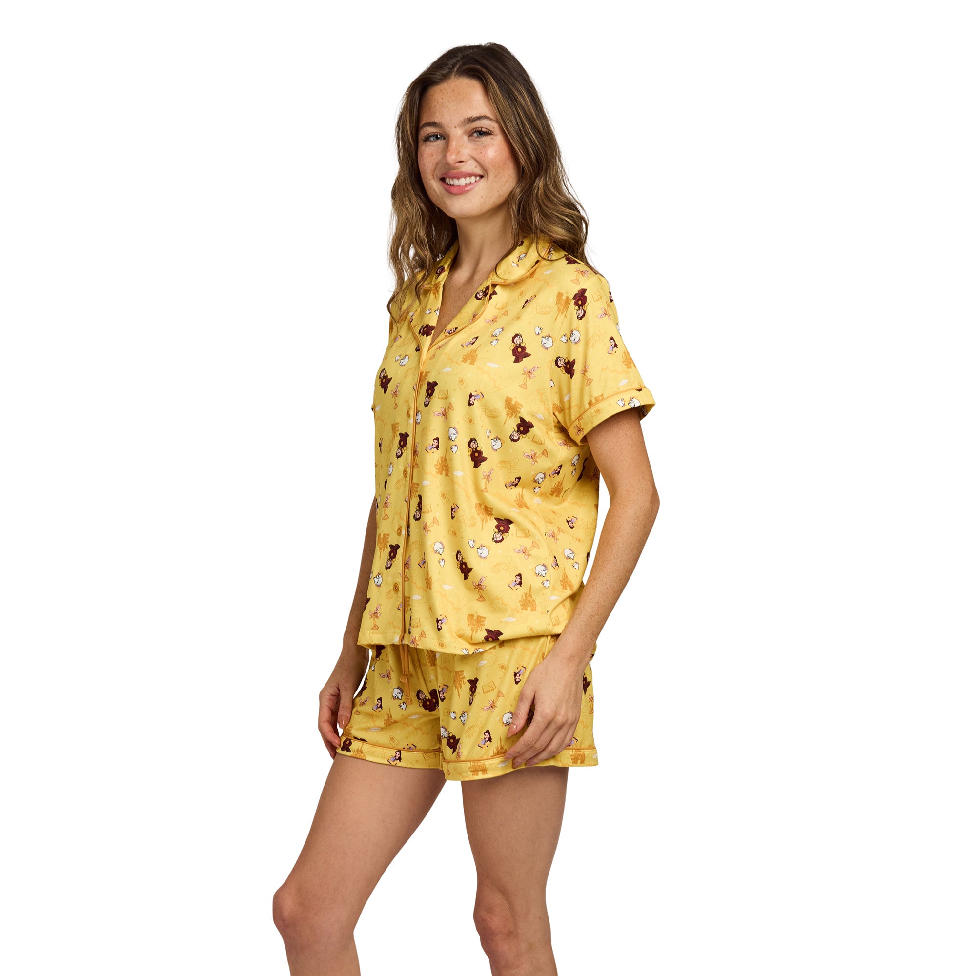 Disney Princess Enchanted Objects All-Over Print Women’s 2-Pack Pajama Set