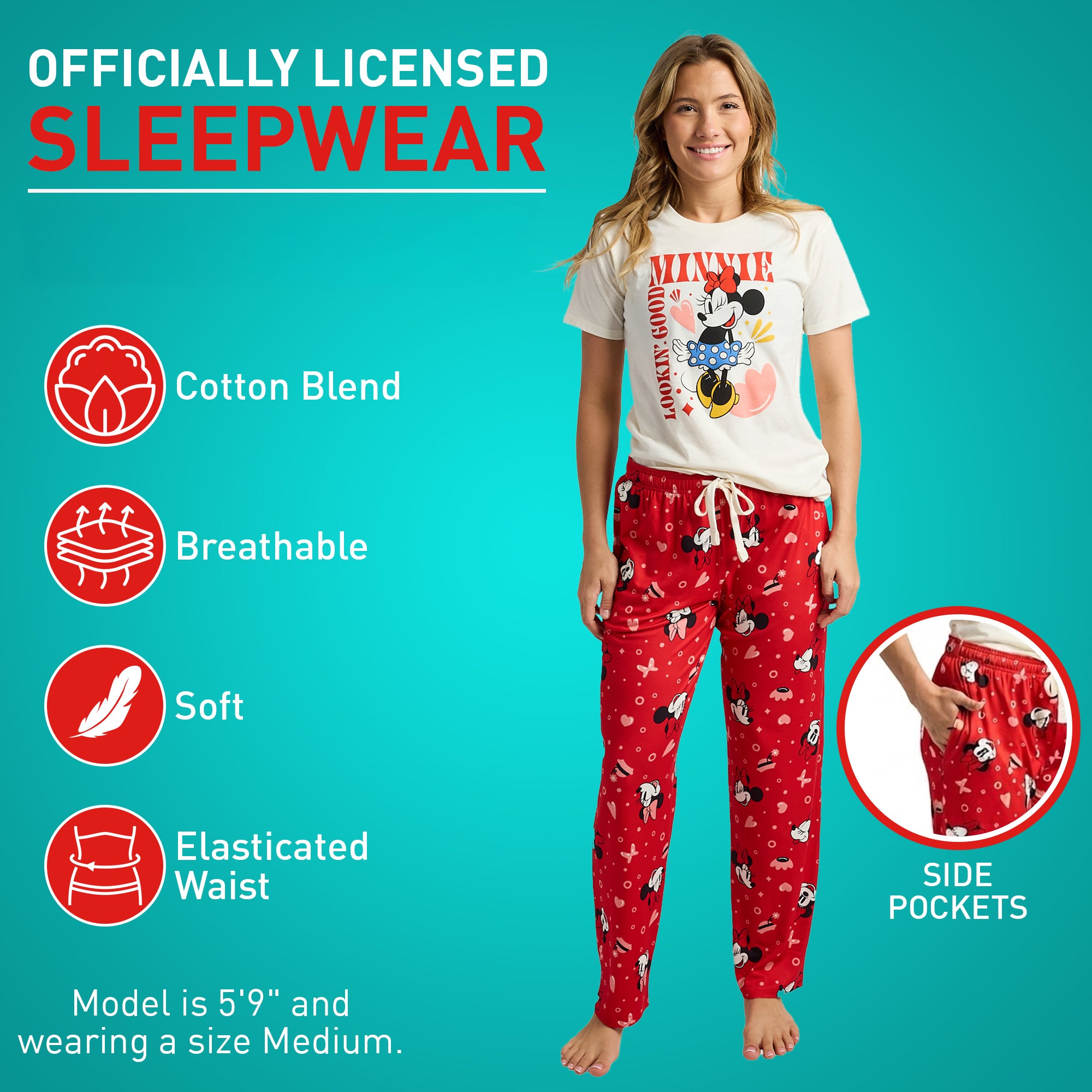 Disney Minnie Mouse Lookin' Good Women's 2-Pack Pajama Set