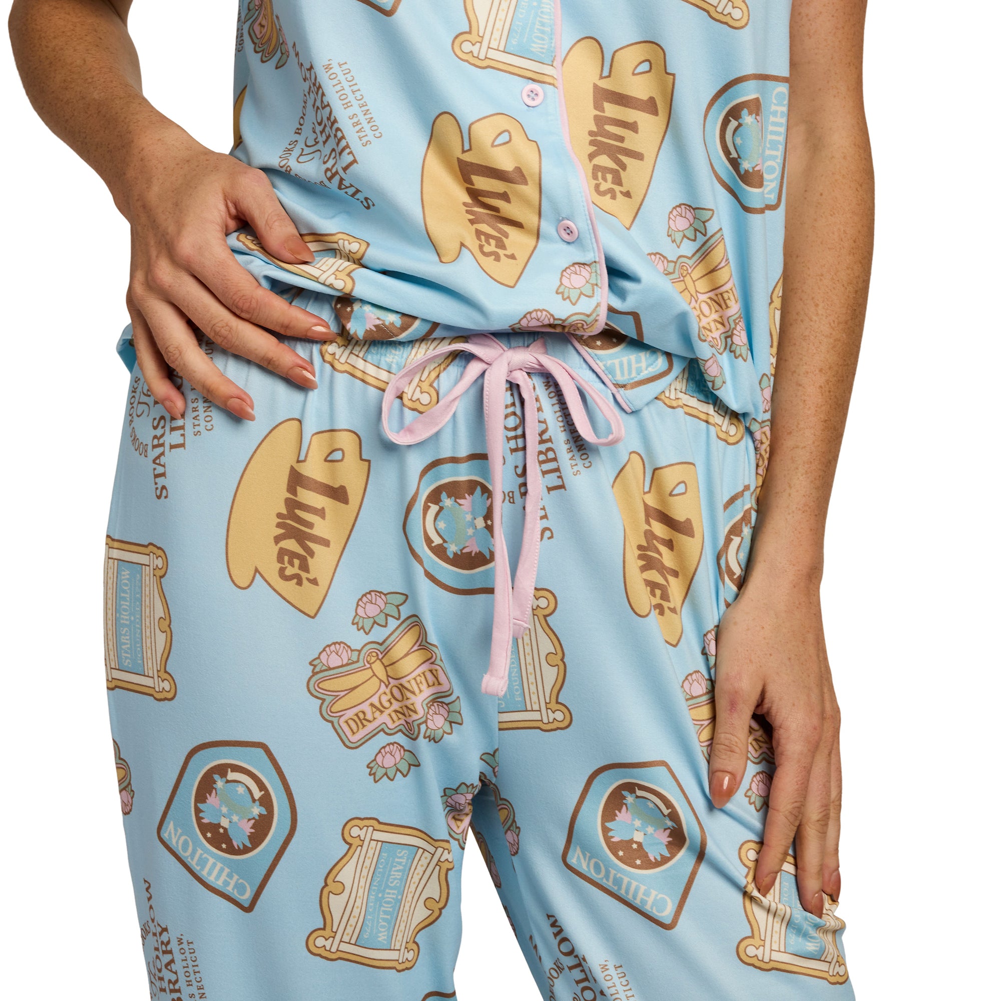 Gilmore Girls Stars Hollow Icons All-Over Print Women’s 2-Pack Pajama Set