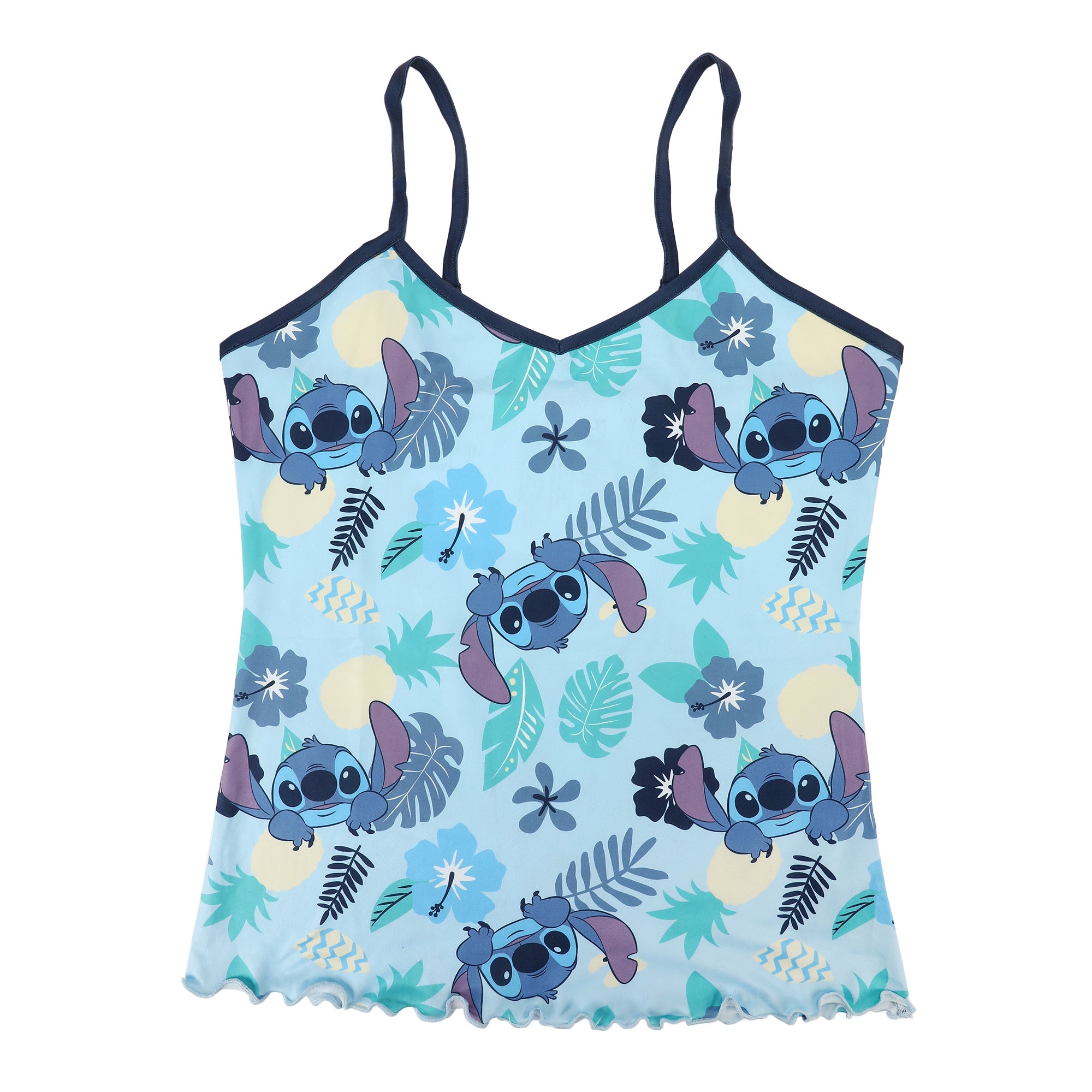 Disney’s Stitch Tropical All-Over Print Women’s V-Neck Cami & Shorts Sleep Set