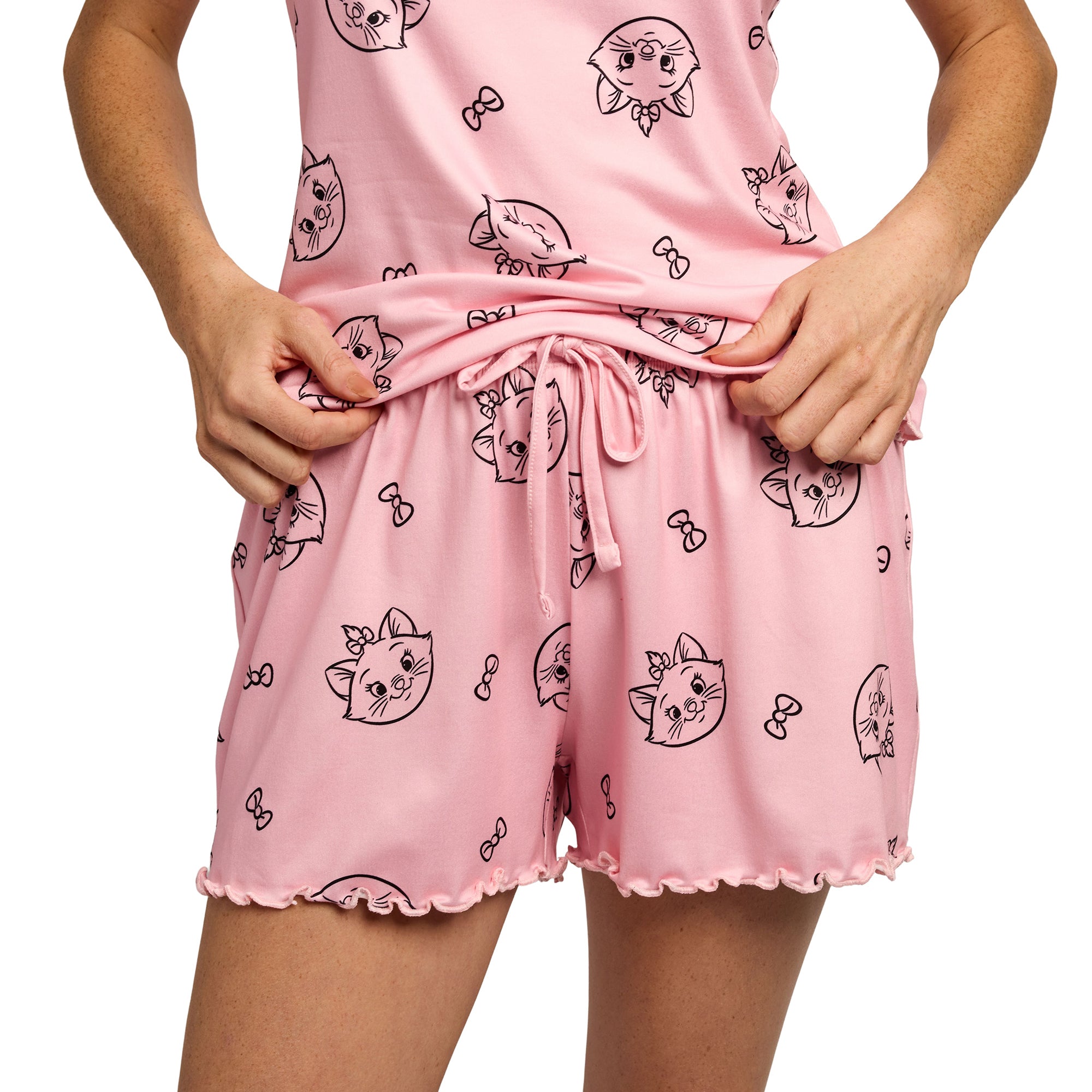 The Aristocats Marie All-Over Print Women’s V-Neck Cami & Shorts Sleep Set