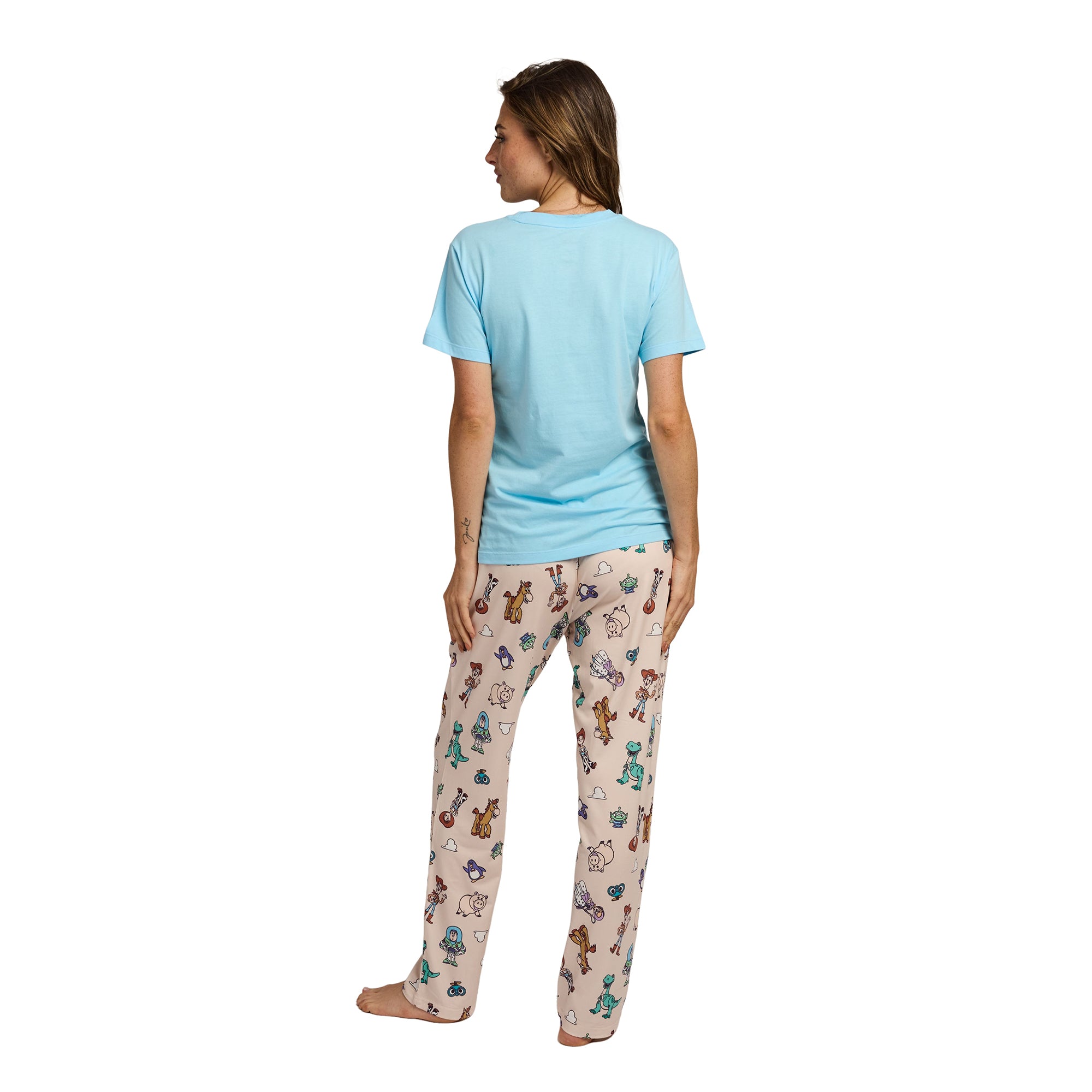 Toy Story Squad Goals Favorite Characters Women's T-Shirt And Sleep Pants Sleepwear Set