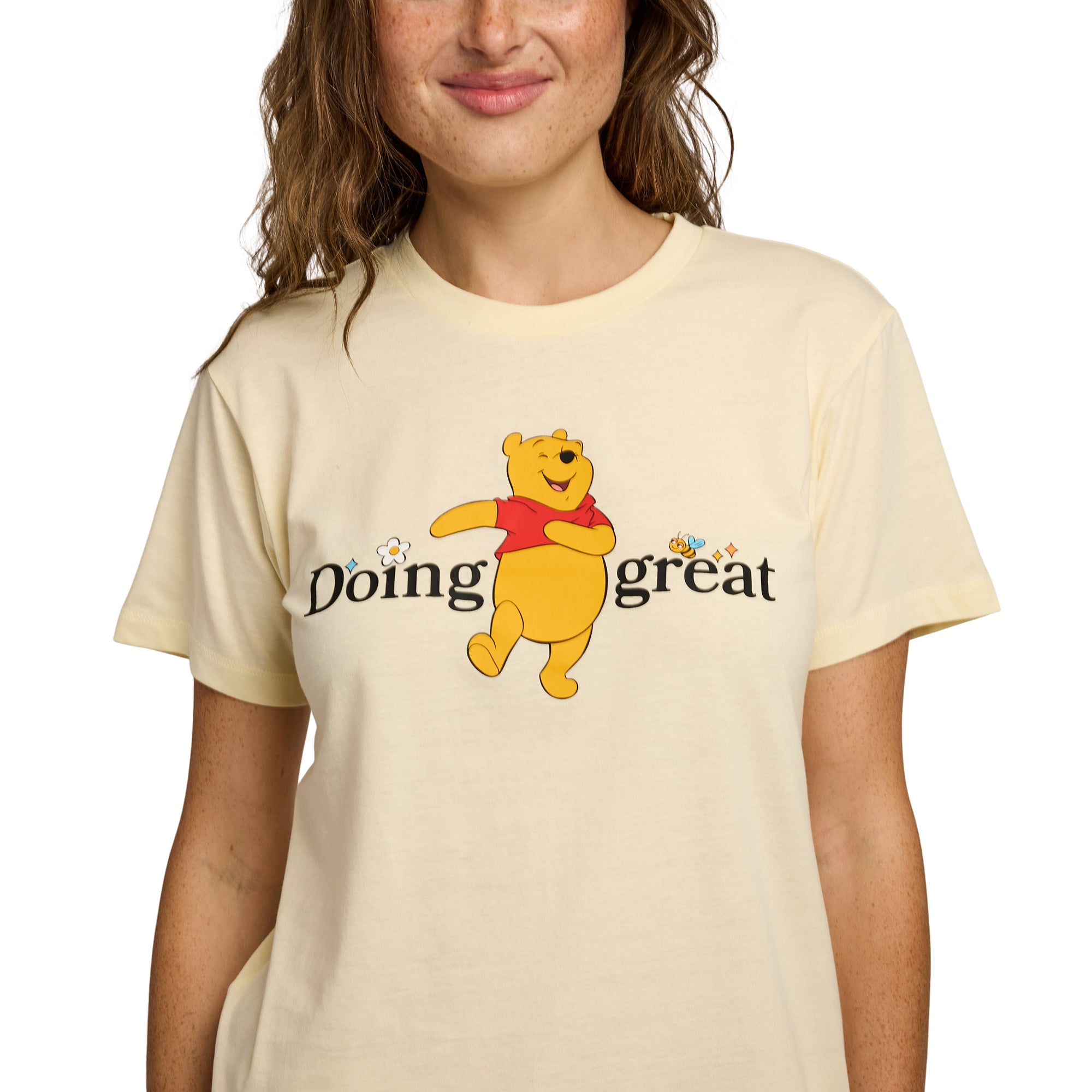 Winnie the Pooh Doing Great Women’s T-Shirt And Sleep Pants Sleepwear Set