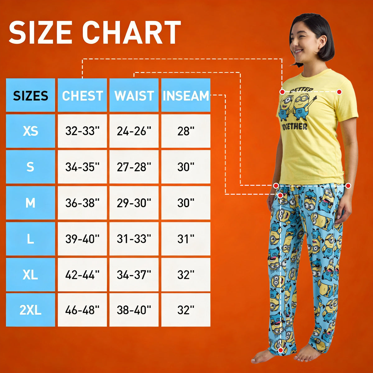 Minions Bello Oversized Tee Pant Sleep Set for Women