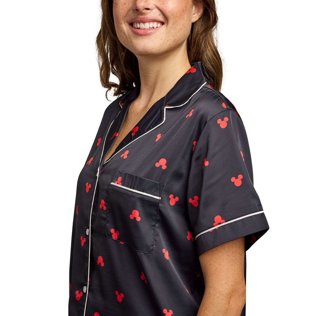 Mickey Mouse Classic Mickey Ears Women's 2-Pack Satin Pajama Set