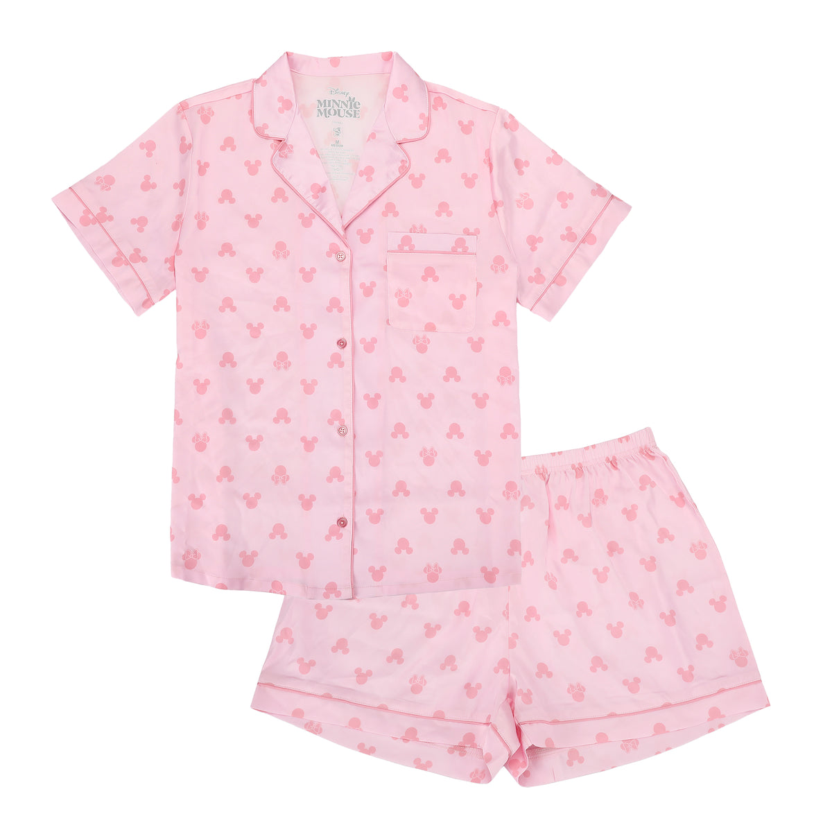 Minnie Mouse Classic Minnie Ears Women's 2-Pack Satin Pajama Set