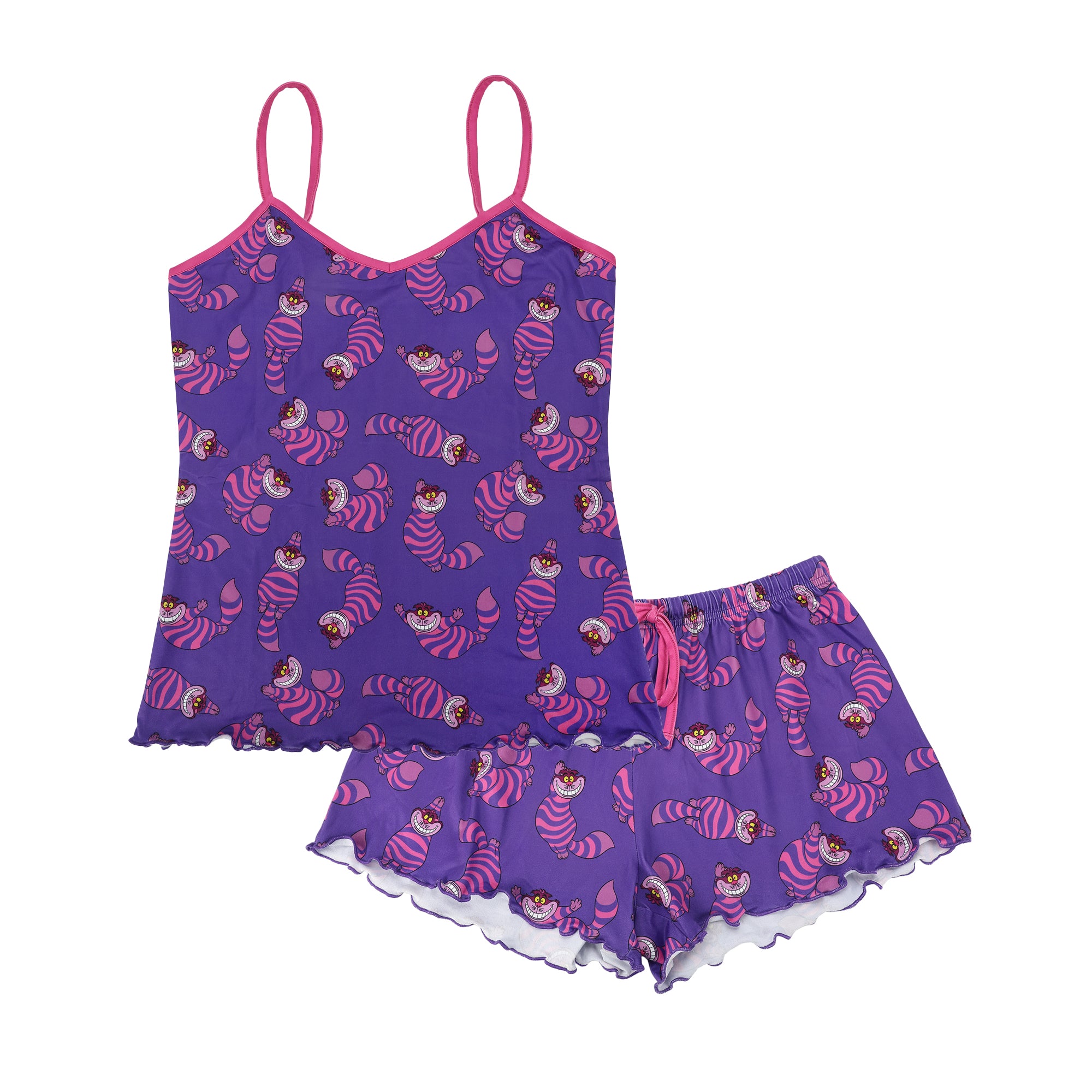 Disney's Alice in Wonderland Cheshire Cat Women’s V-Neck Cami & Shorts Sleep Set